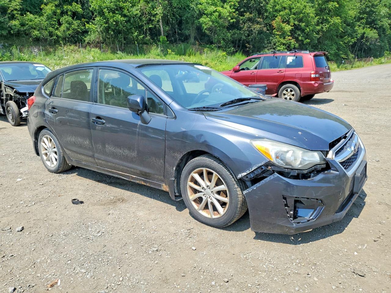 2013 Subaru Impreza Premium Gray vin: JF1GPAC64DH808963
