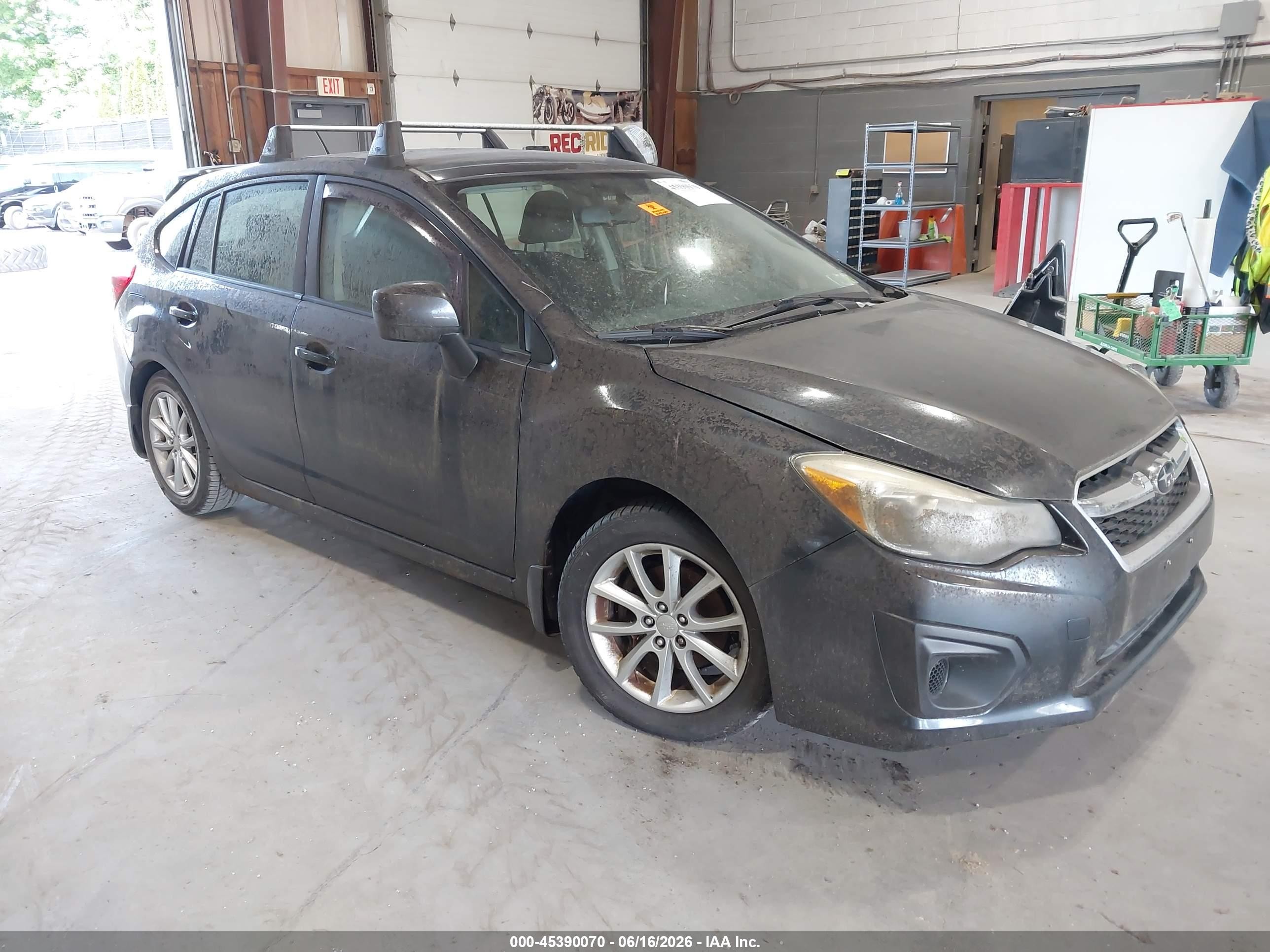 2013 Subaru Impreza 2.0i Premium Gray vin: JF1GPAC64DH811572
