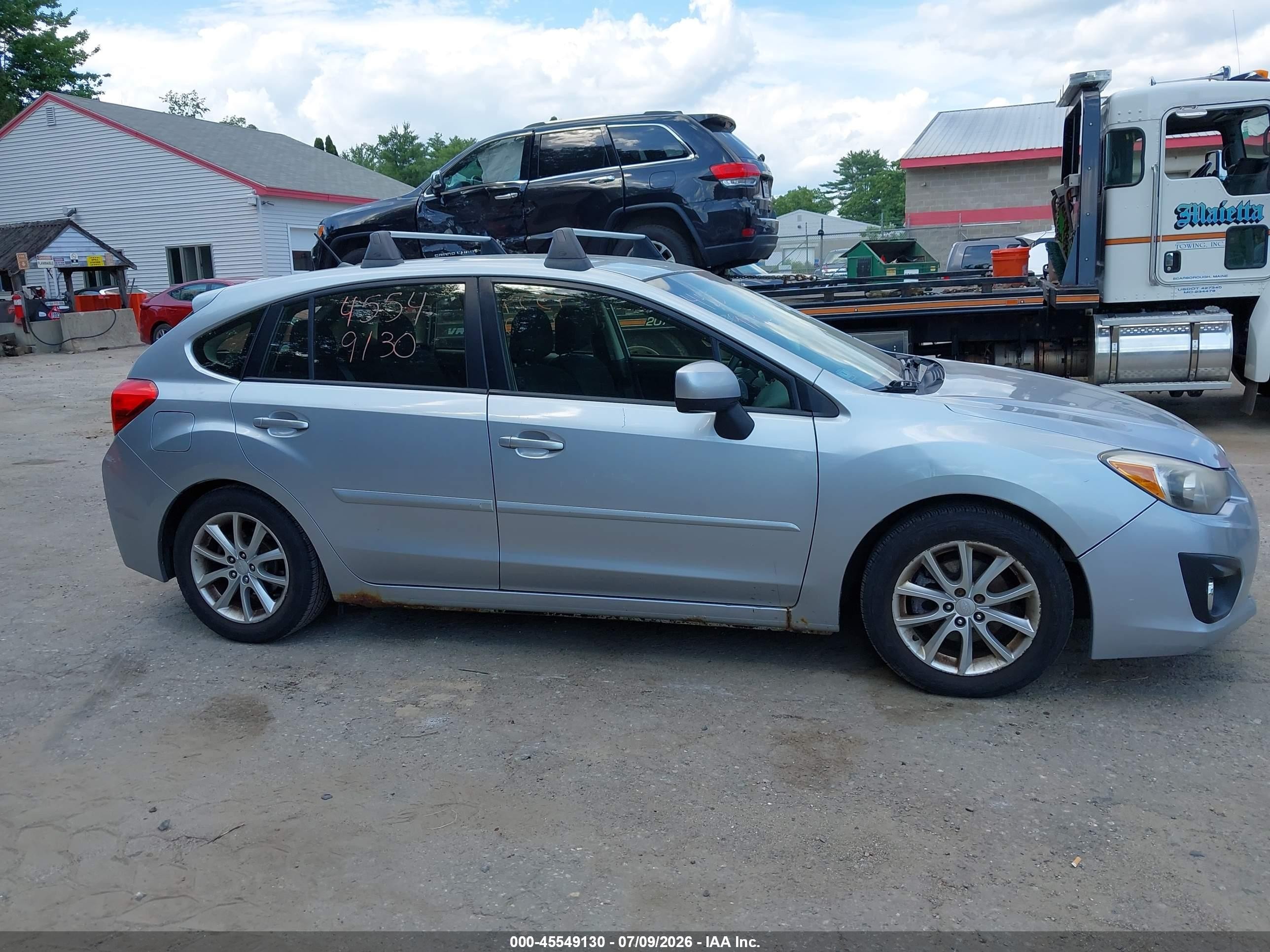 2013 Subaru Impreza 2.0i Premium Серебряный vin: JF1GPAC64DH813600