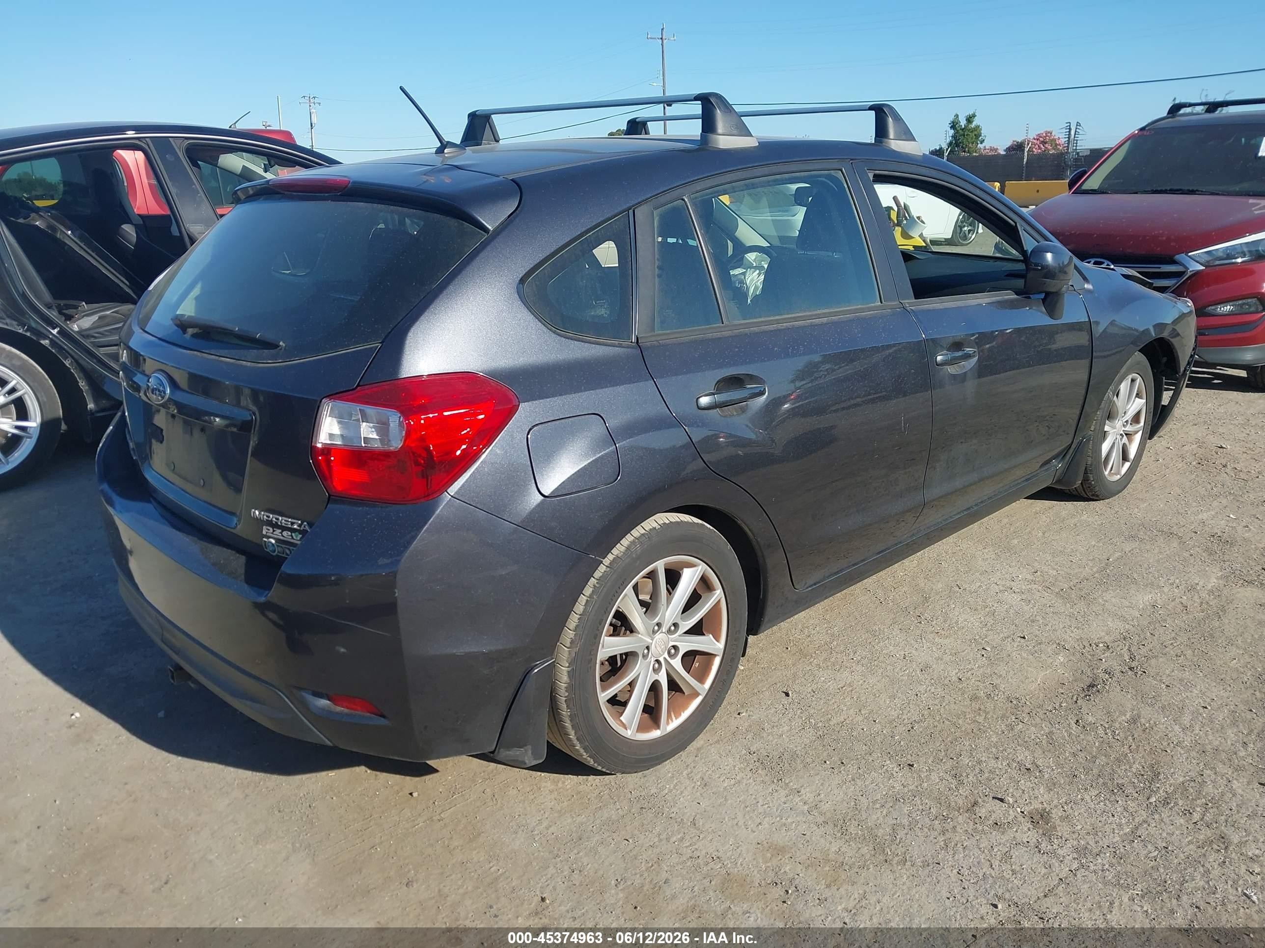 2013 Subaru Impreza 2.0i Premium Серый vin: JF1GPAC64DH821082
