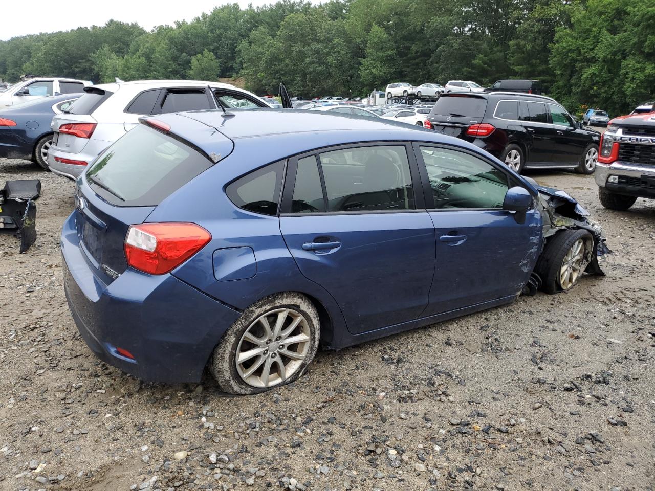 2013 Subaru Impreza Premium Blue vin: JF1GPAC64DH826802