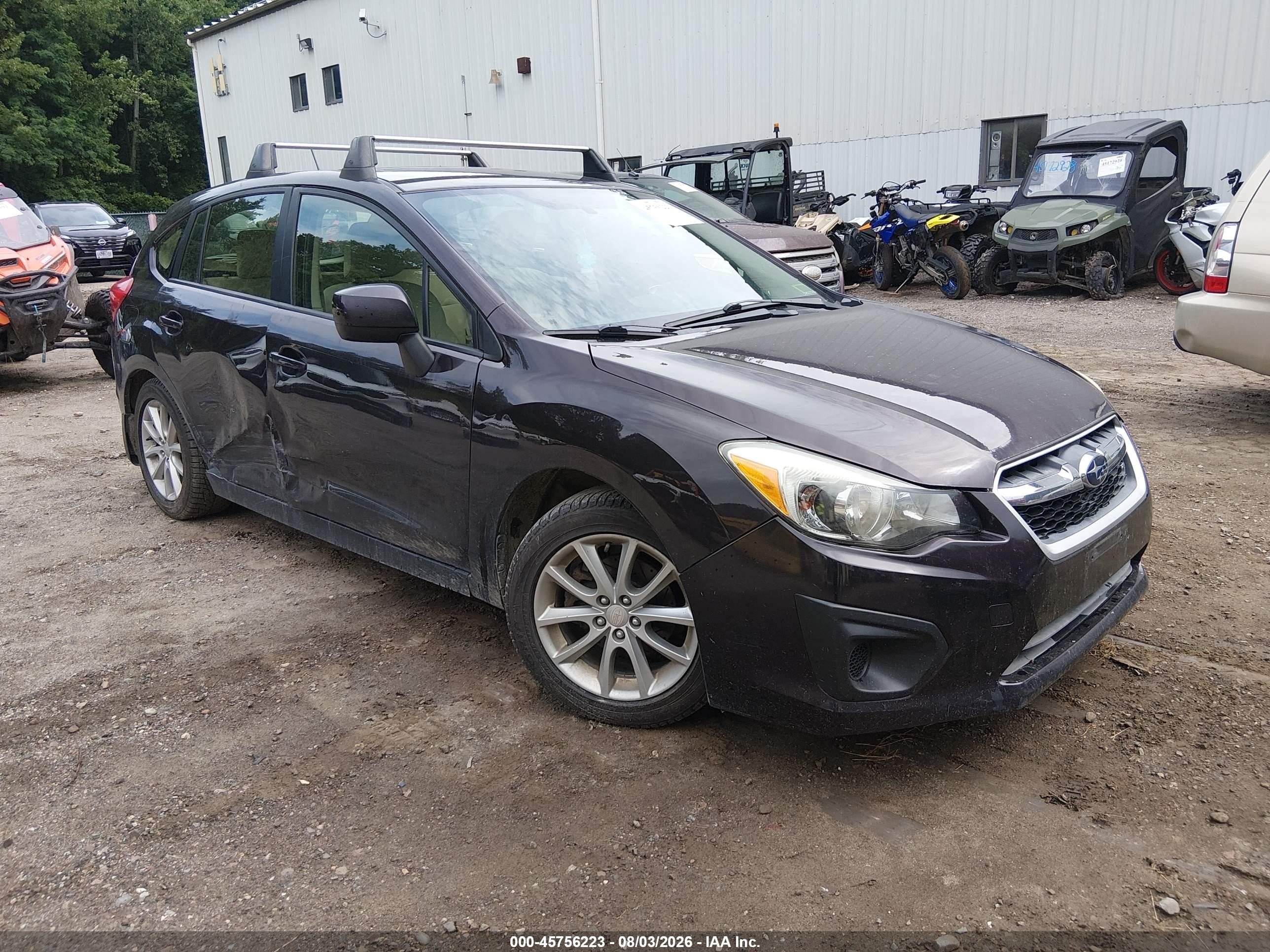 2013 Subaru Impreza 2.0i Premium Purple vin: JF1GPAC64DH834592