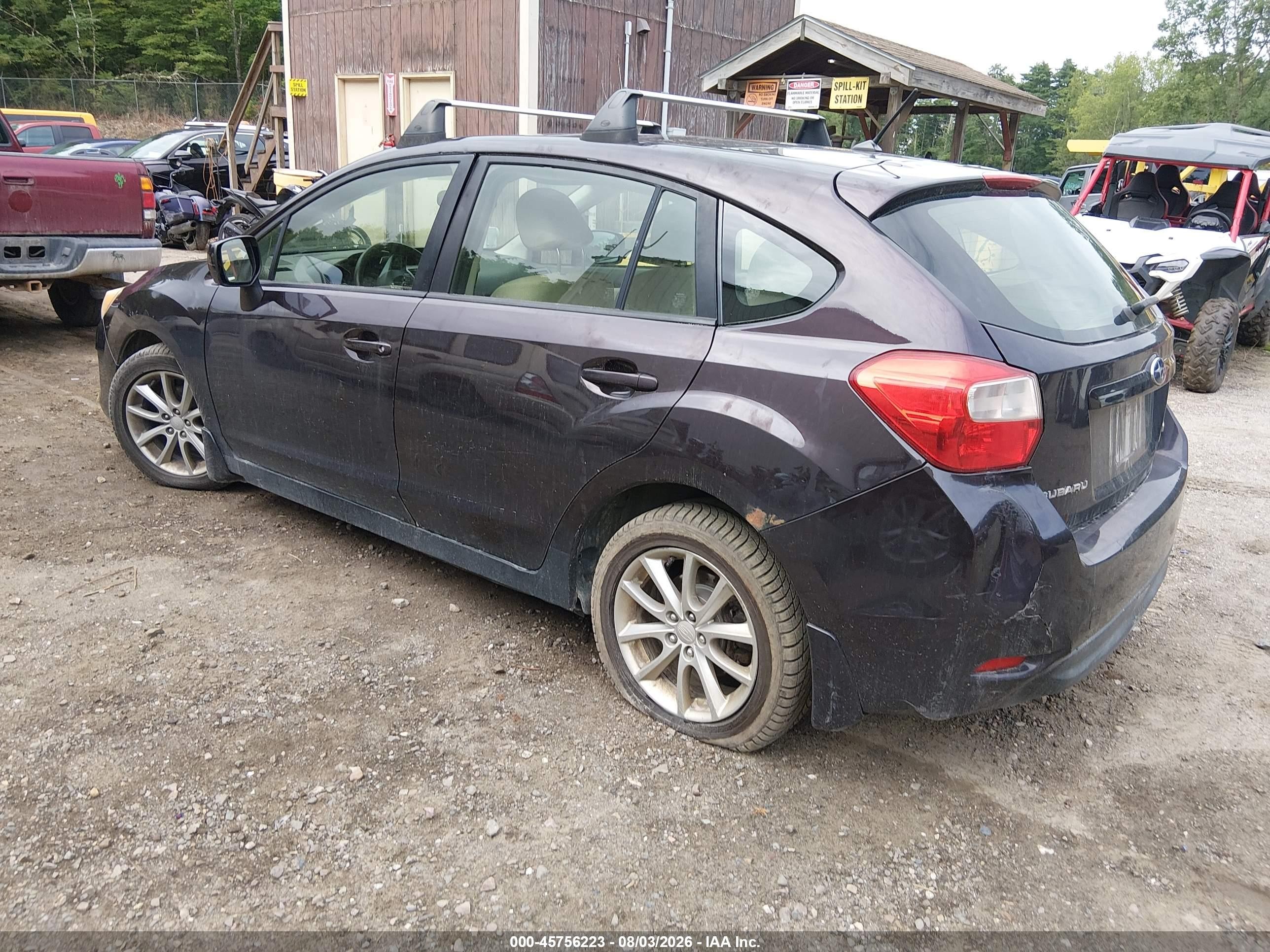2013 Subaru Impreza 2.0i Premium Purple vin: JF1GPAC64DH834592