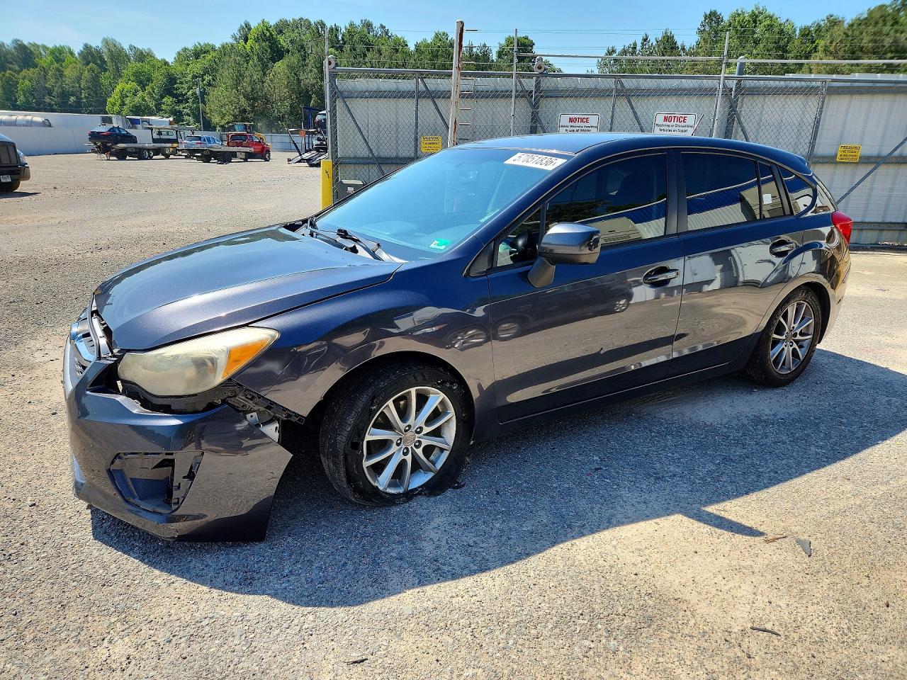 2014 Subaru Impreza Premium Gray vin: JF1GPAC64E8290547