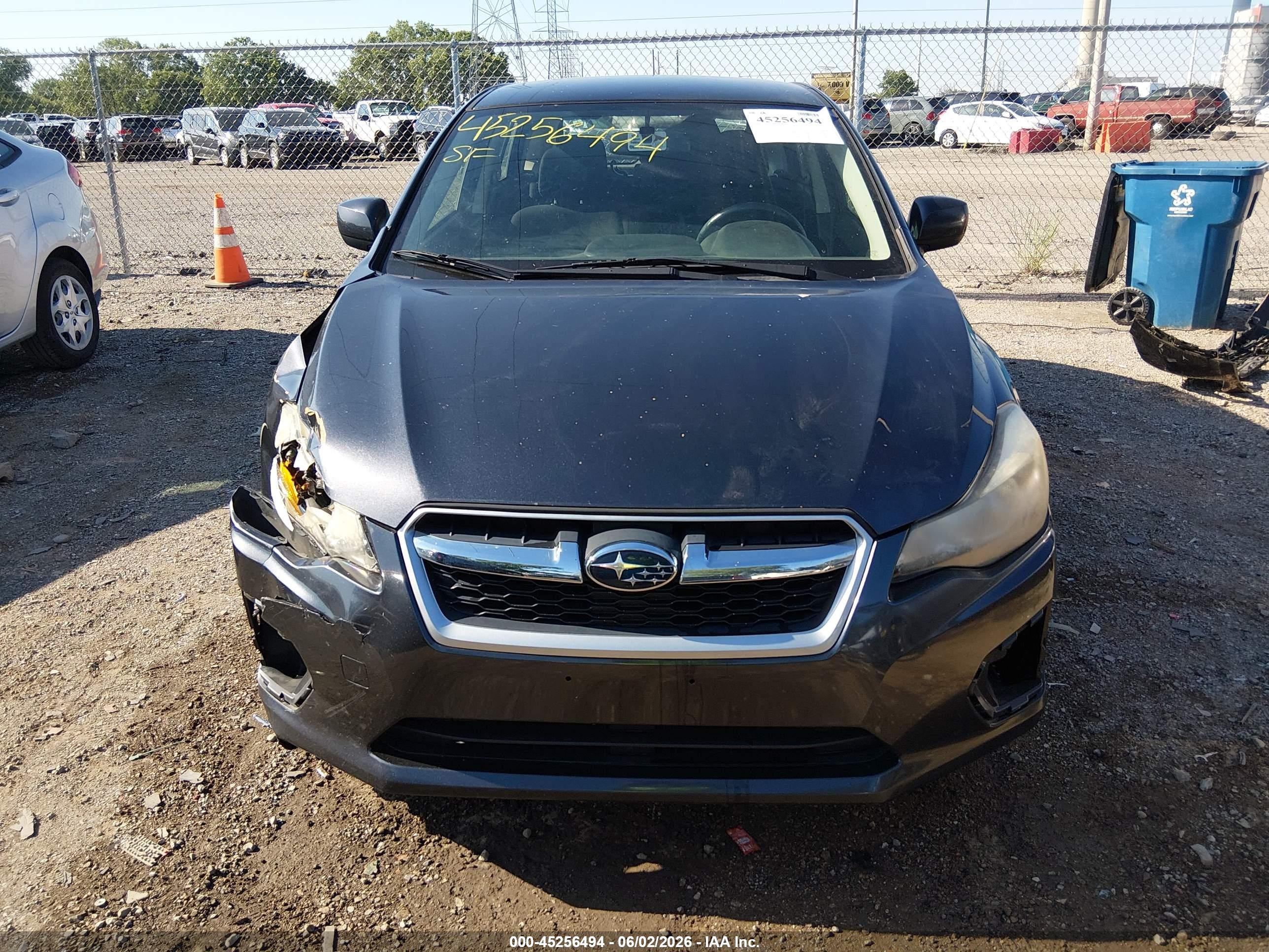 2014 Subaru Impreza 2.0i Premium Gray vin: JF1GPAC64E8309436