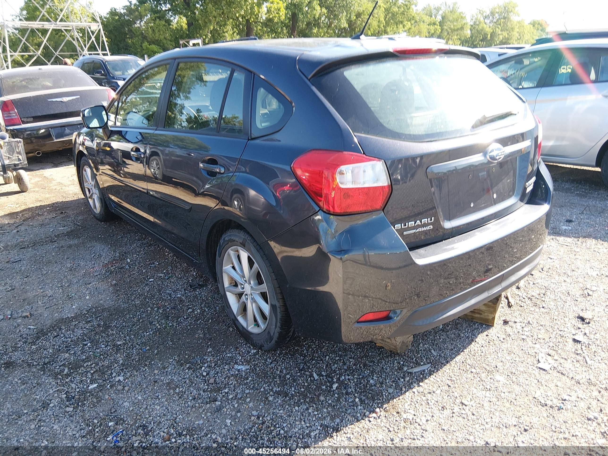 2014 Subaru Impreza 2.0i Premium Gray vin: JF1GPAC64E8309436