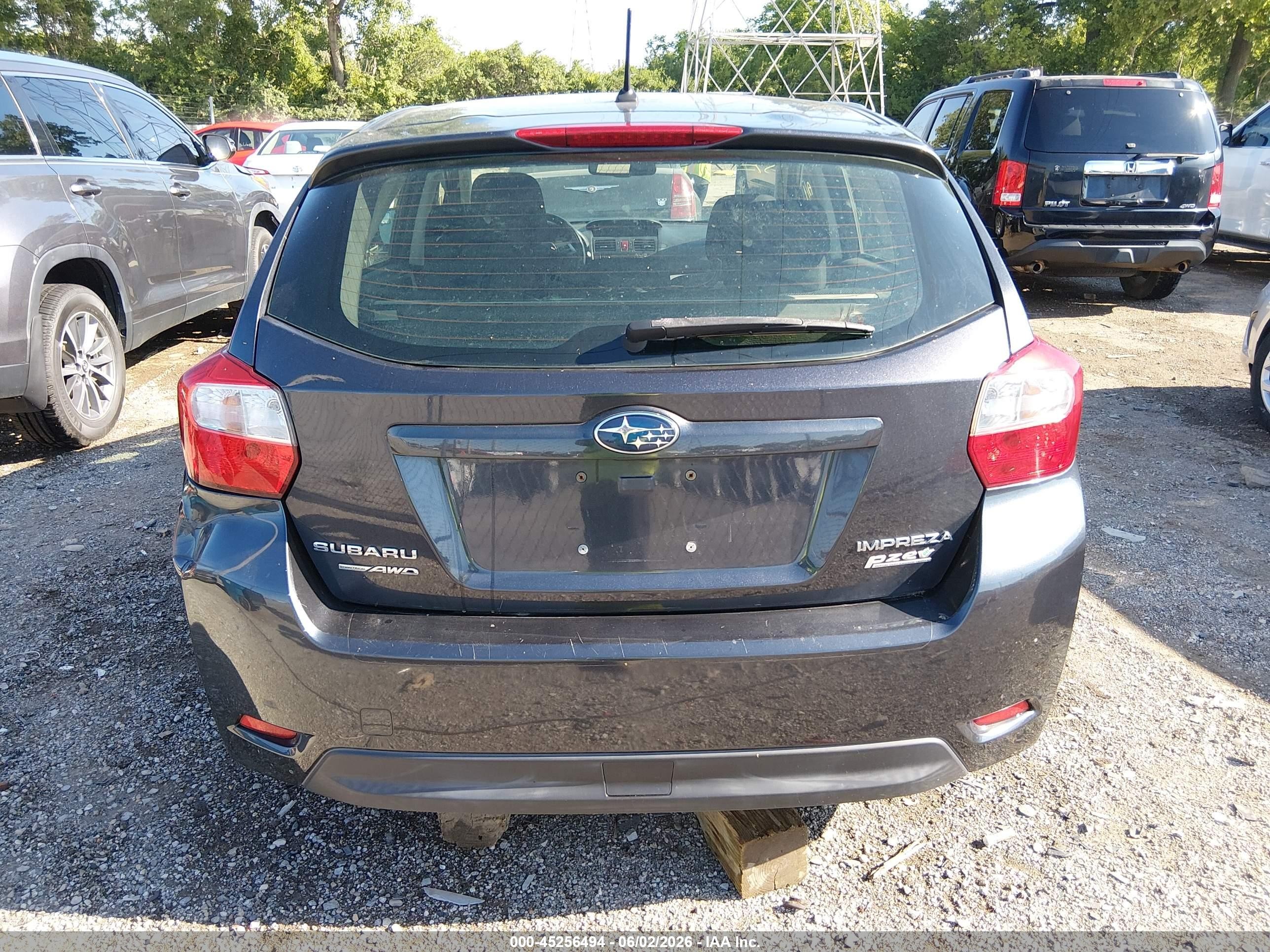 2014 Subaru Impreza 2.0i Premium Gray vin: JF1GPAC64E8309436