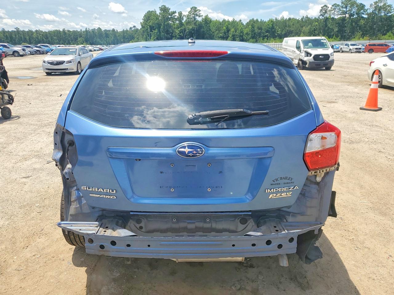 2015 Subaru Impreza Premium Синий vin: JF1GPAC64FH252625