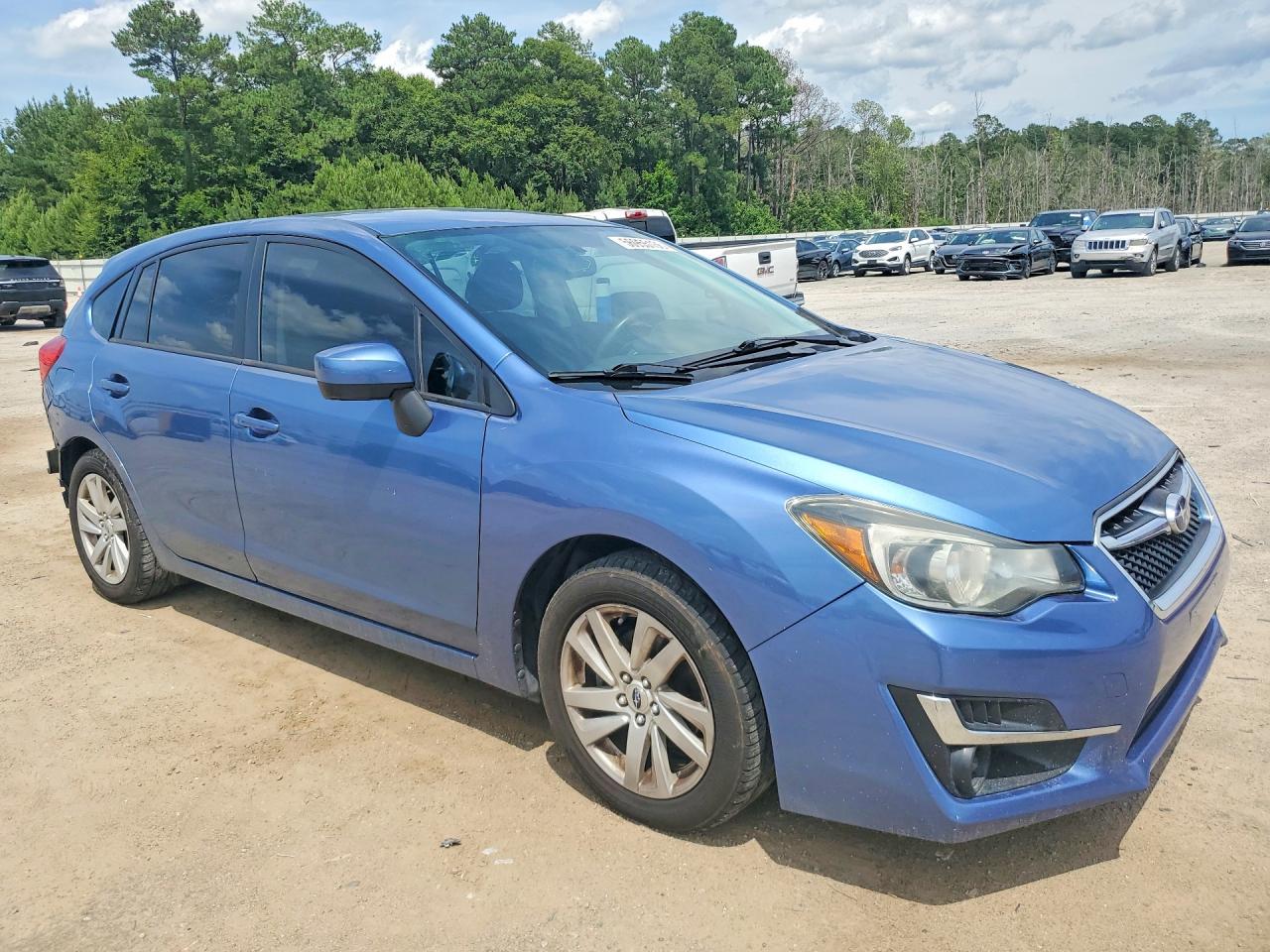 2015 Subaru Impreza Premium Синий vin: JF1GPAC64FH252625