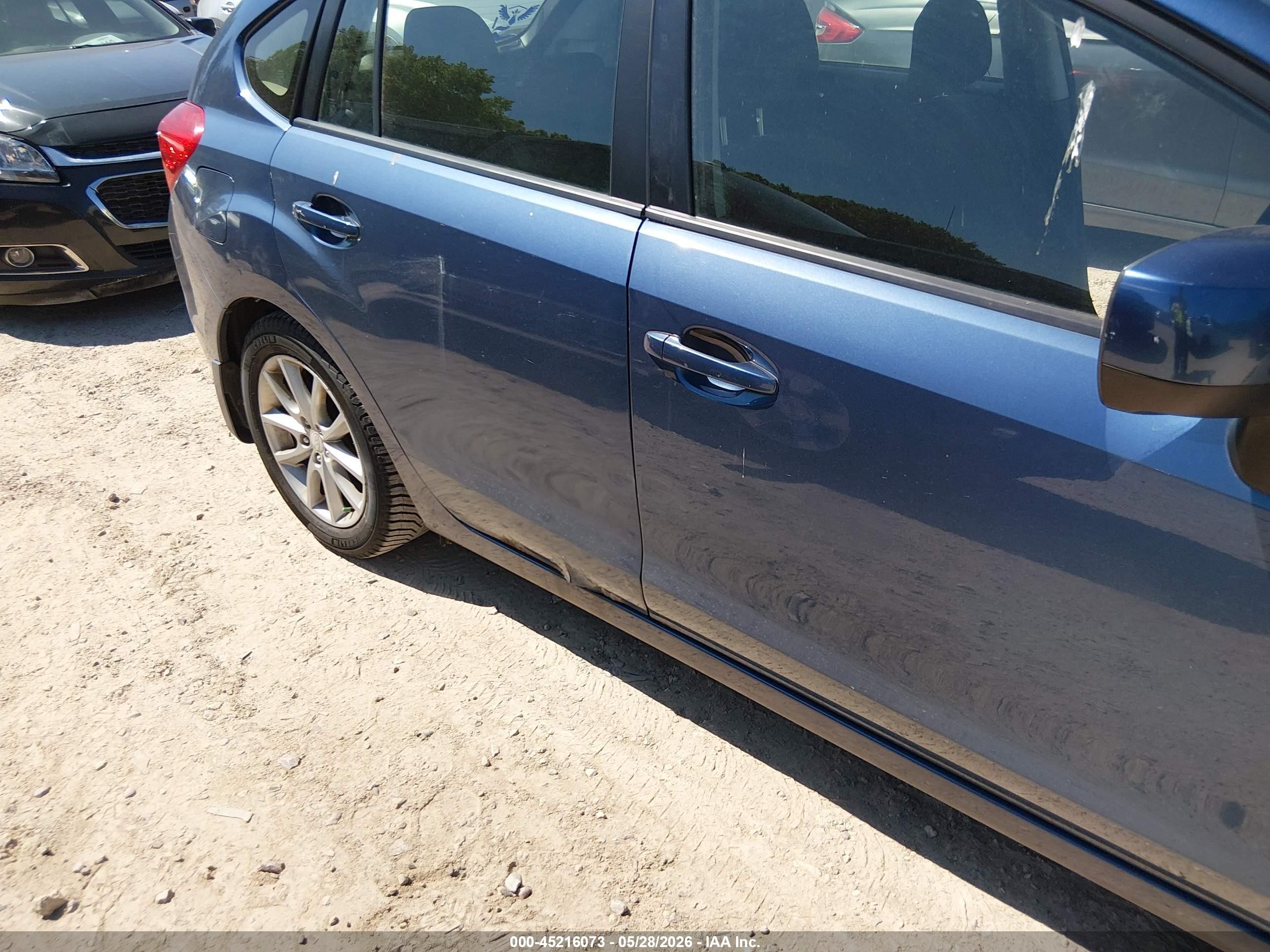 2012 Subaru Impreza 2.0i Premium Blue vin: JF1GPAC65CH210251