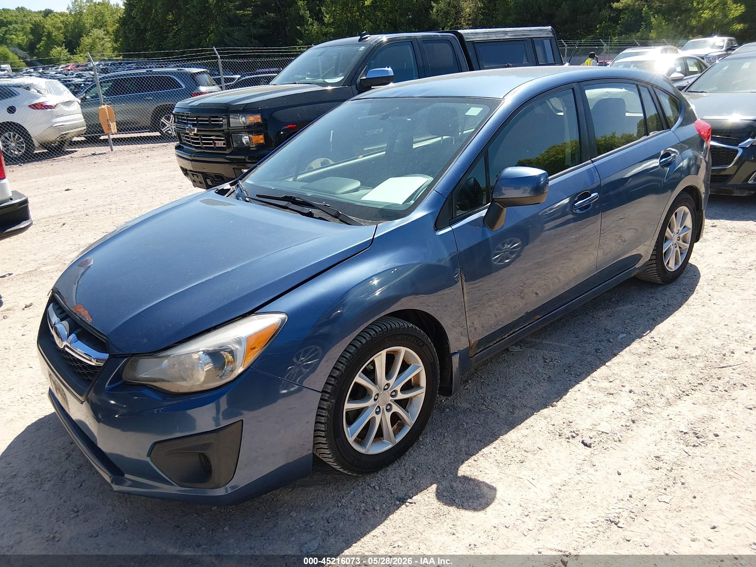 2012 Subaru Impreza 2.0i Premium Blue vin: JF1GPAC65CH210251