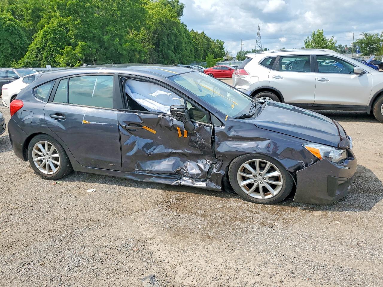 2012 Subaru Impreza Premium Charcoal vin: JF1GPAC65CH232475