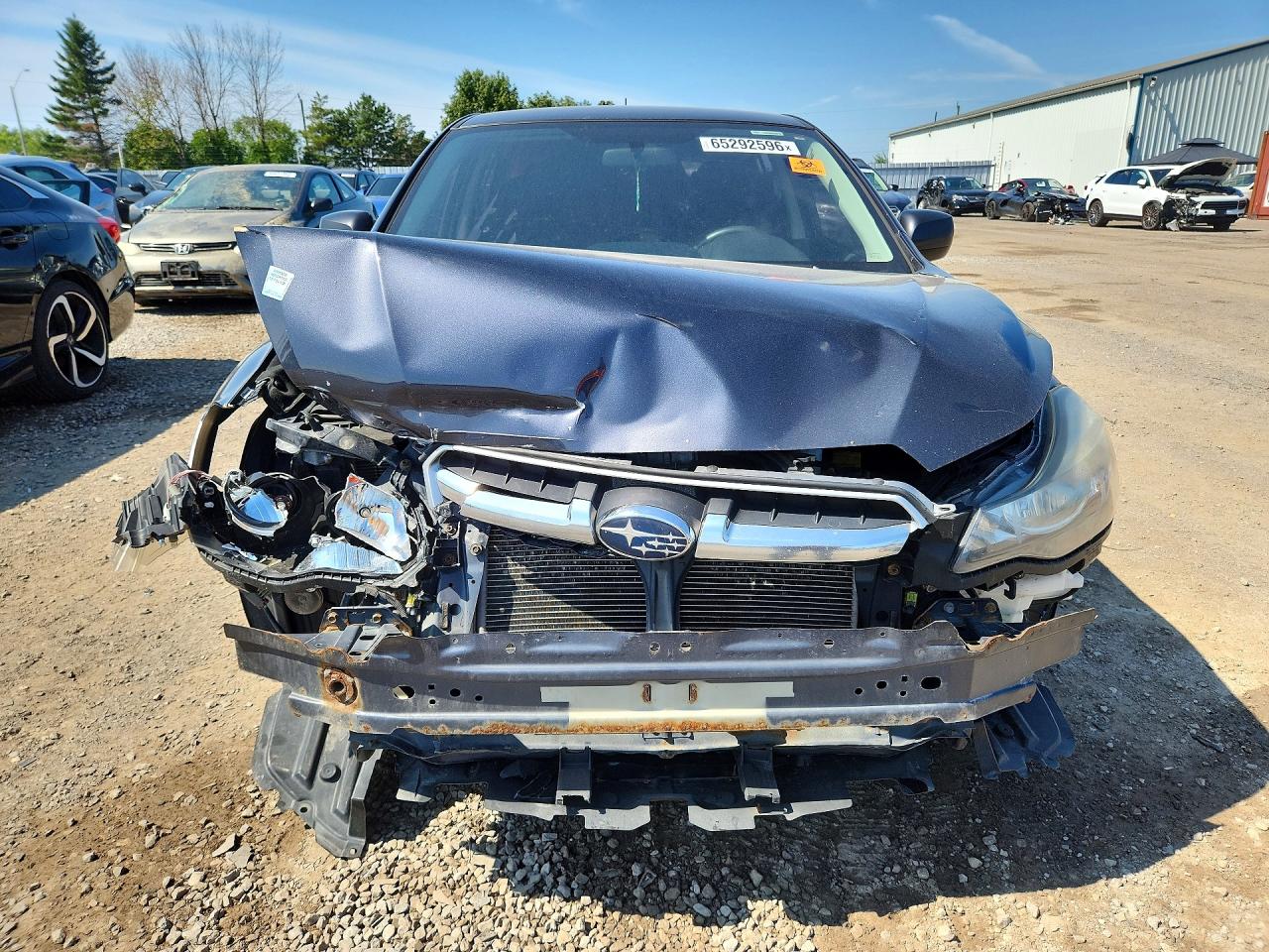 2013 Subaru Impreza Premium Gray vin: JF1GPAC65D2817402