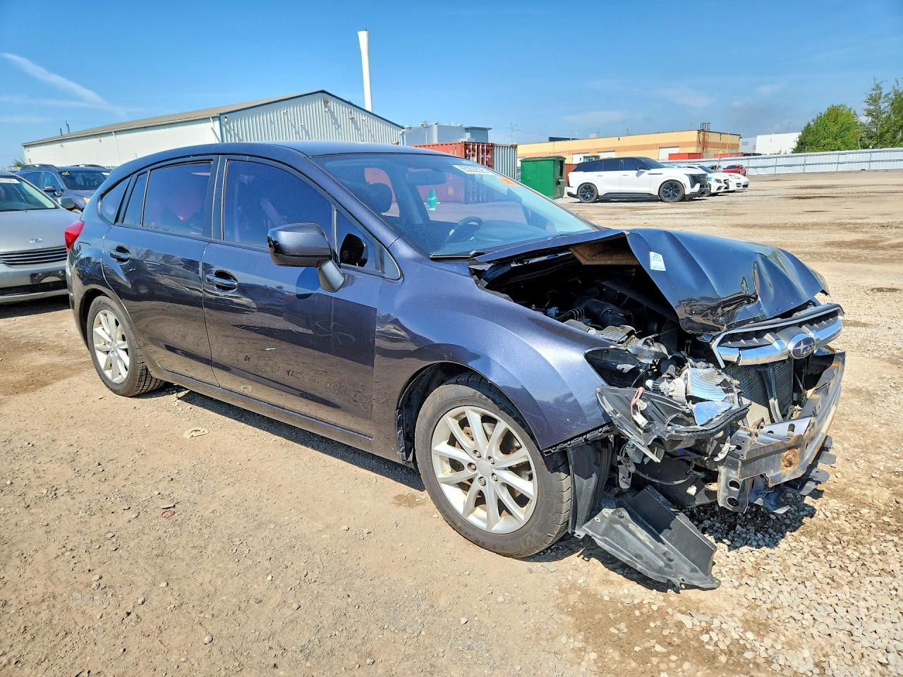 2013 Subaru Impreza Premium Gray vin: JF1GPAC65D2817402