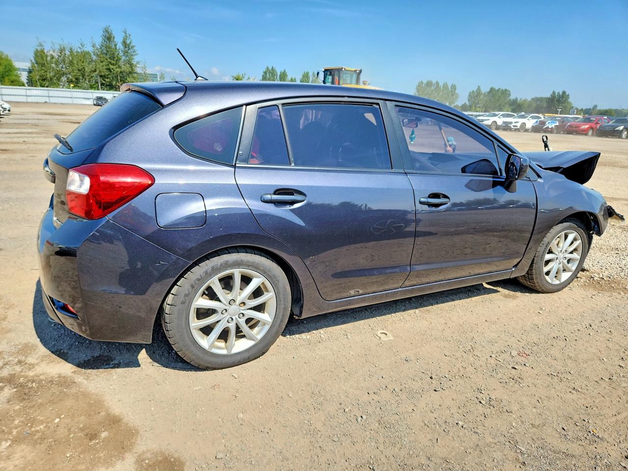 2013 Subaru Impreza Premium Gray vin: JF1GPAC65D2817402