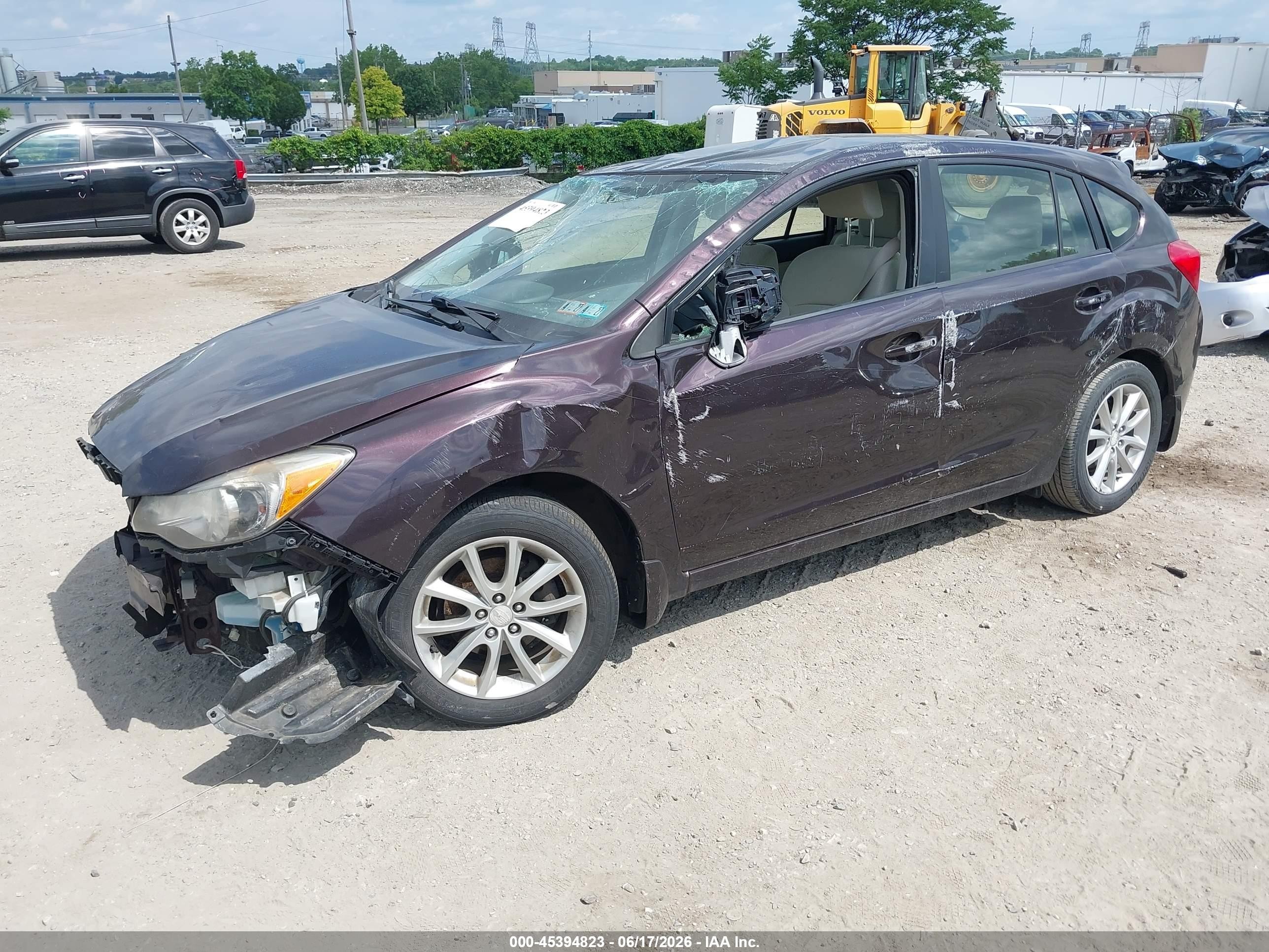 2013 Subaru Impreza 2.0i Premium Фиолетовый vin: JF1GPAC65D2818534