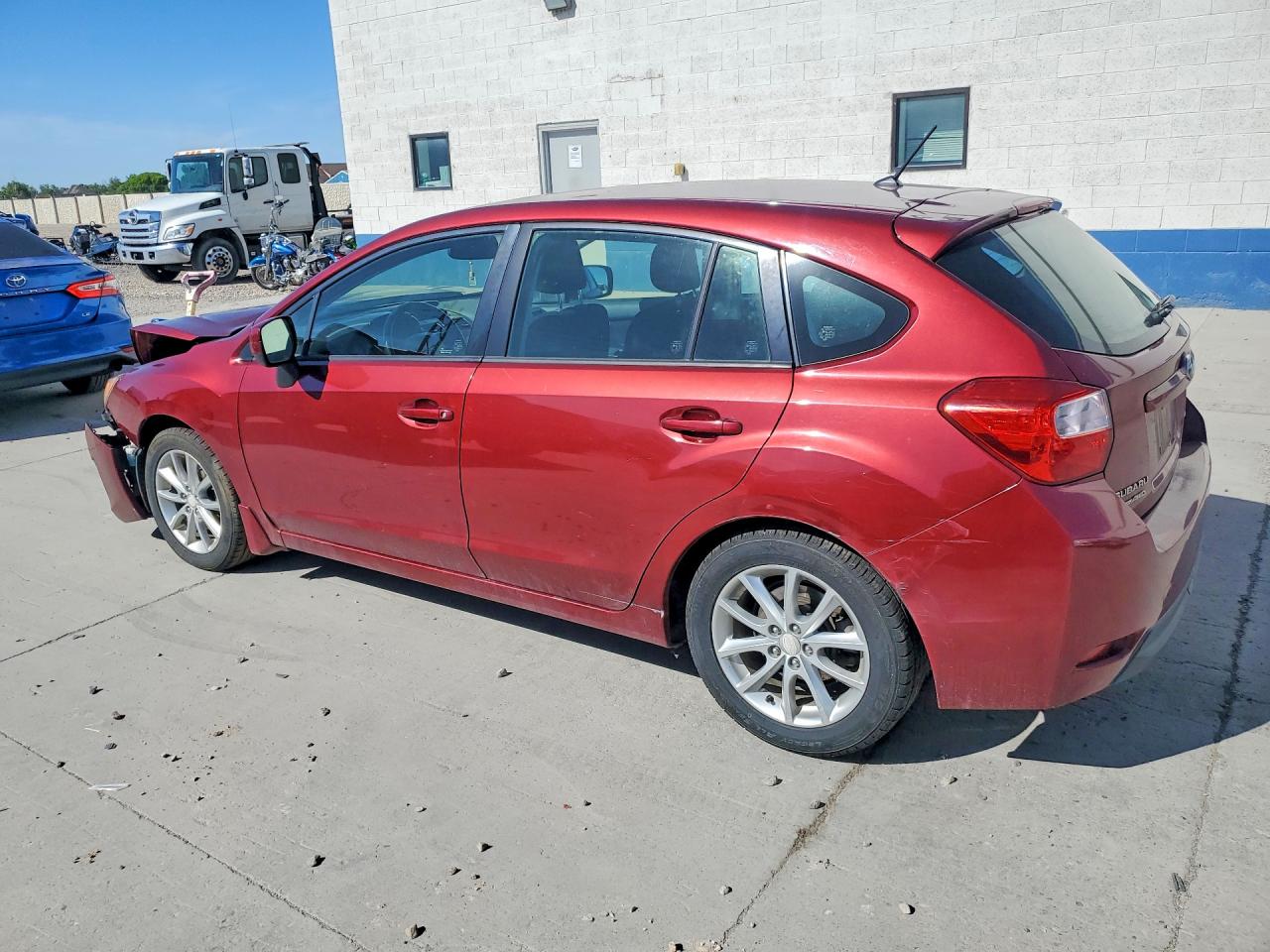 2013 Subaru Impreza Premium Red vin: JF1GPAC65D2849055