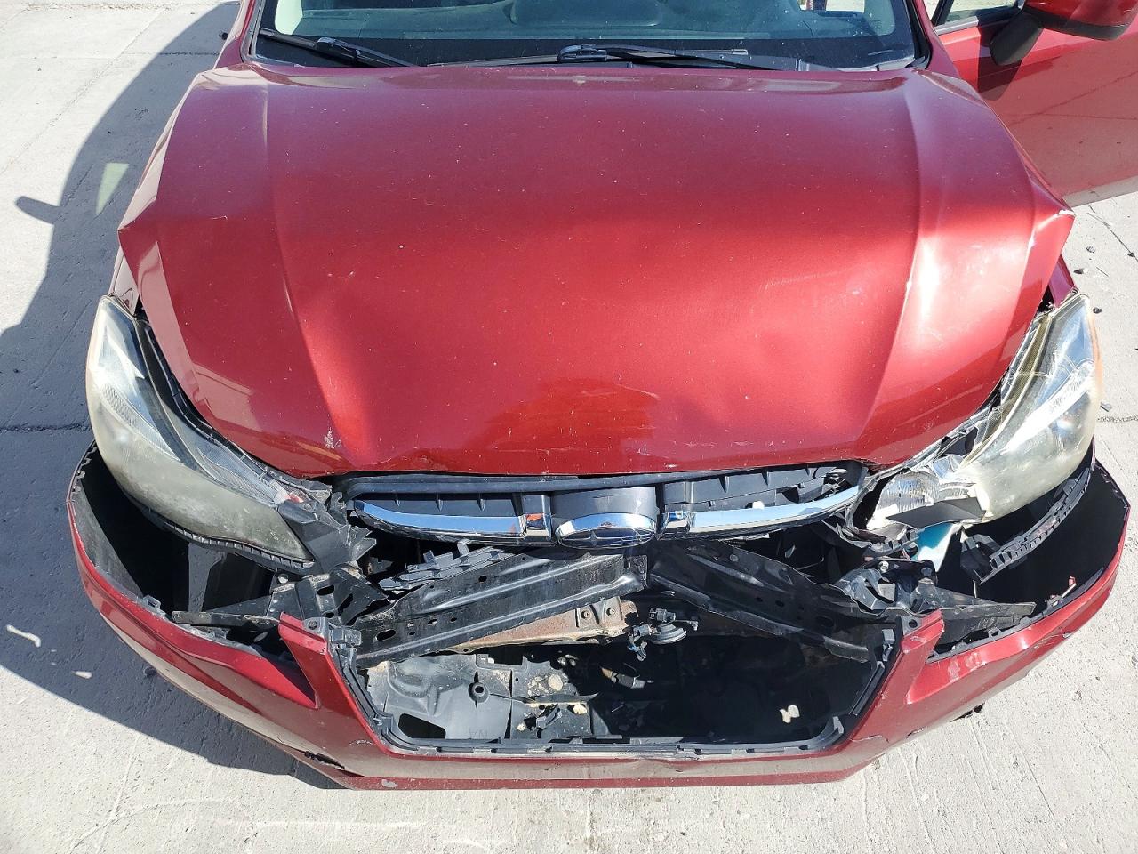 2013 Subaru Impreza Premium Red vin: JF1GPAC65D2849055