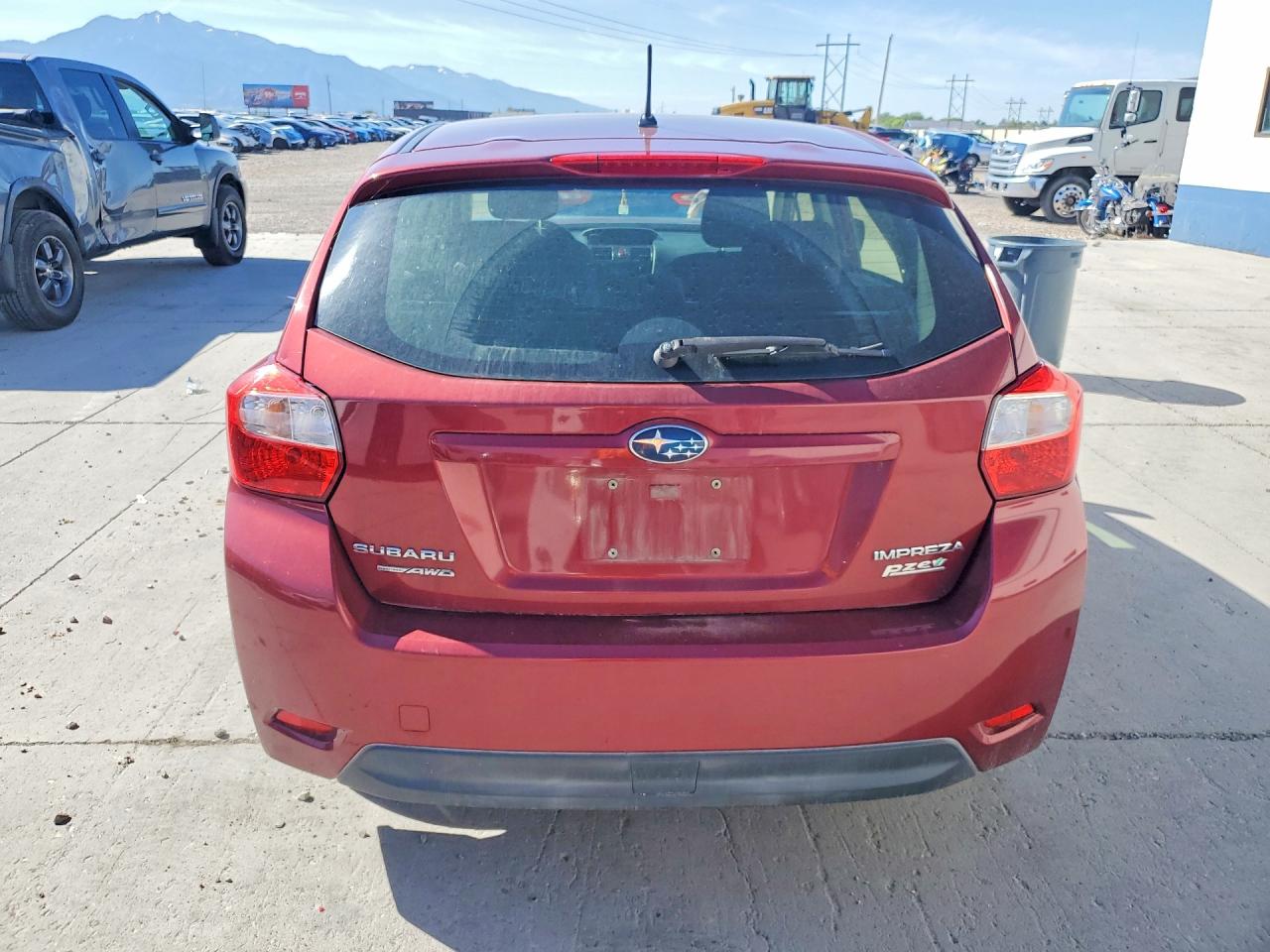 2013 Subaru Impreza Premium Red vin: JF1GPAC65D2849055
