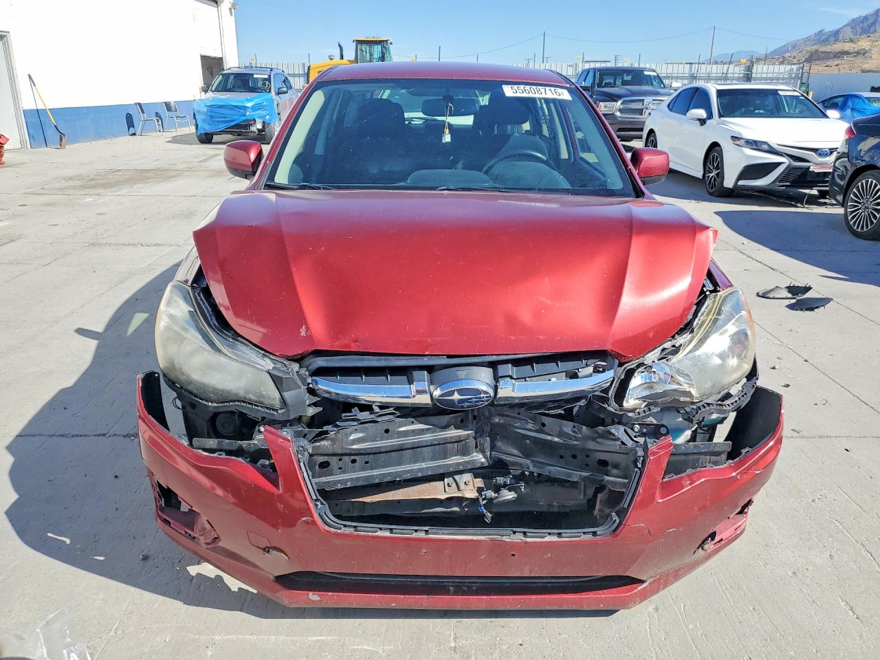 2013 Subaru Impreza Premium Red vin: JF1GPAC65D2849055