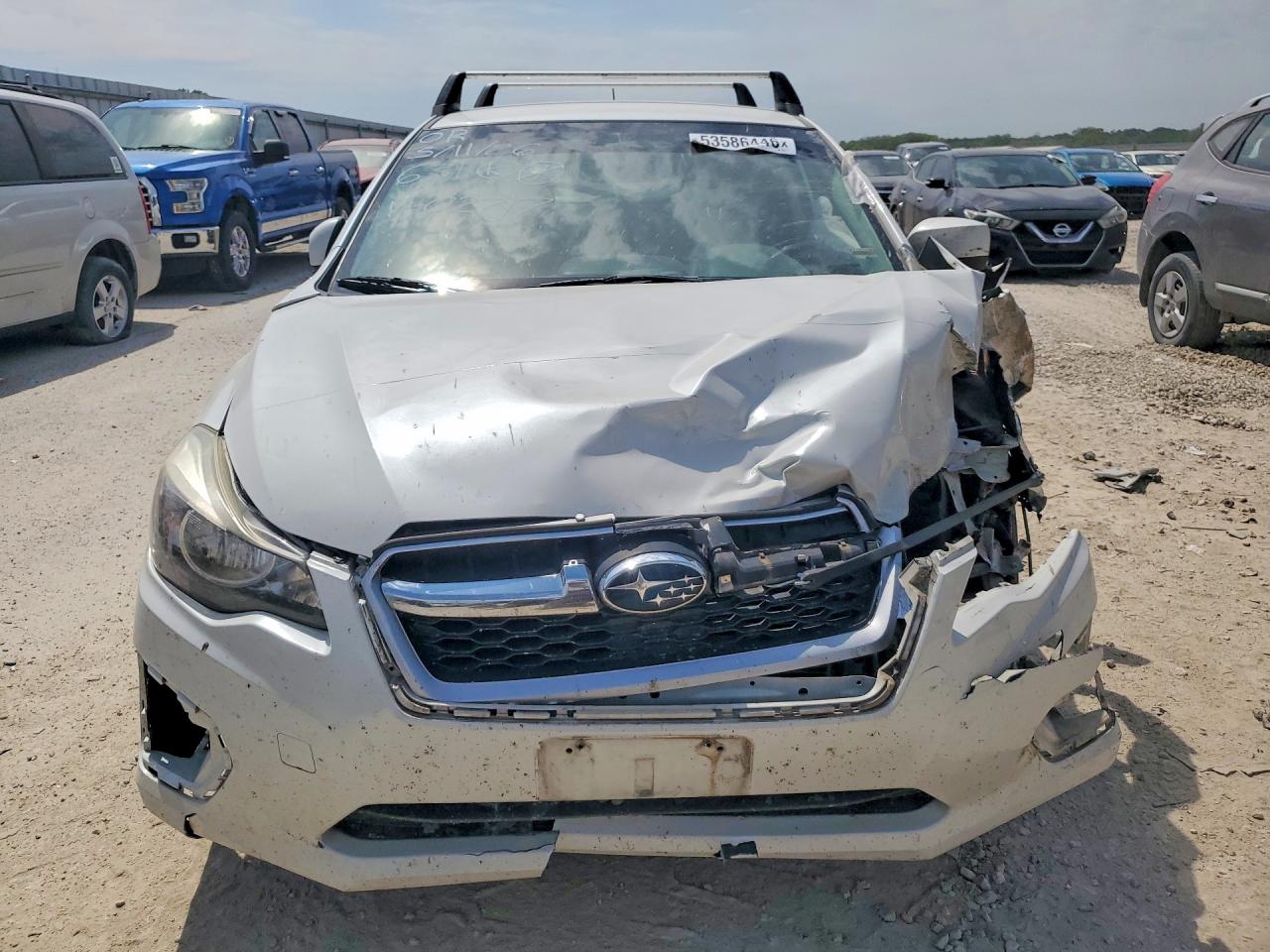 2013 Subaru Impreza Premium White vin: JF1GPAC65DH202717