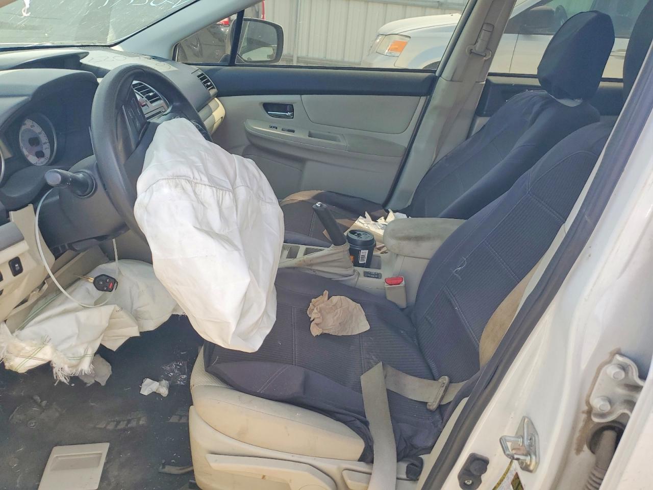 2013 Subaru Impreza Premium White vin: JF1GPAC65DH202717