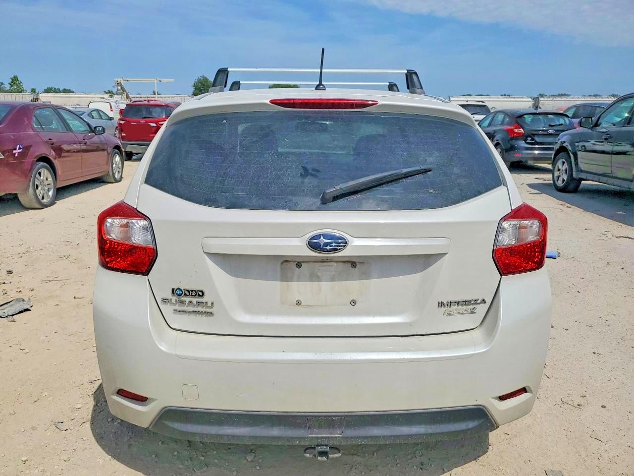 2013 Subaru Impreza Premium White vin: JF1GPAC65DH202717