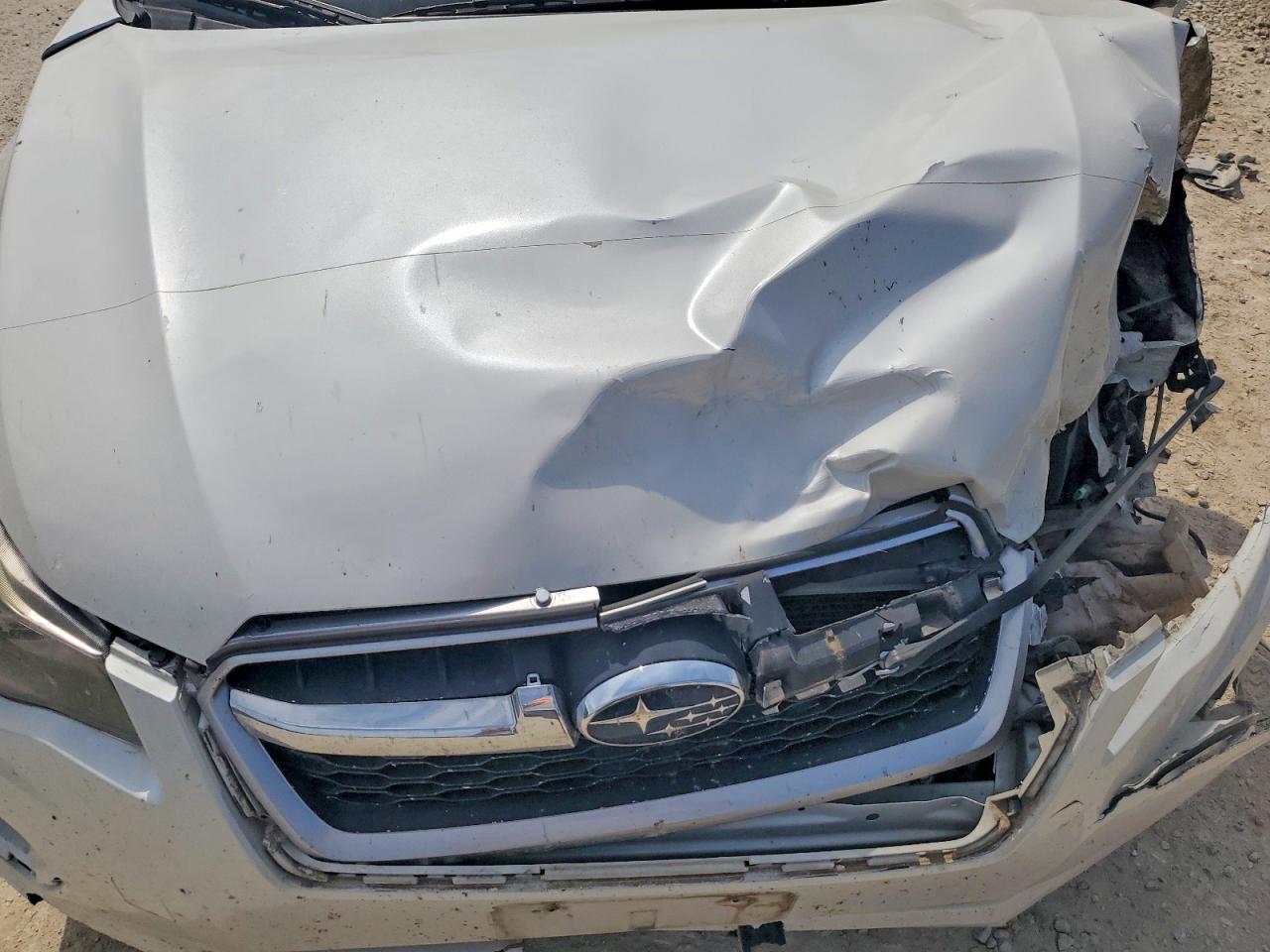 2013 Subaru Impreza Premium White vin: JF1GPAC65DH202717