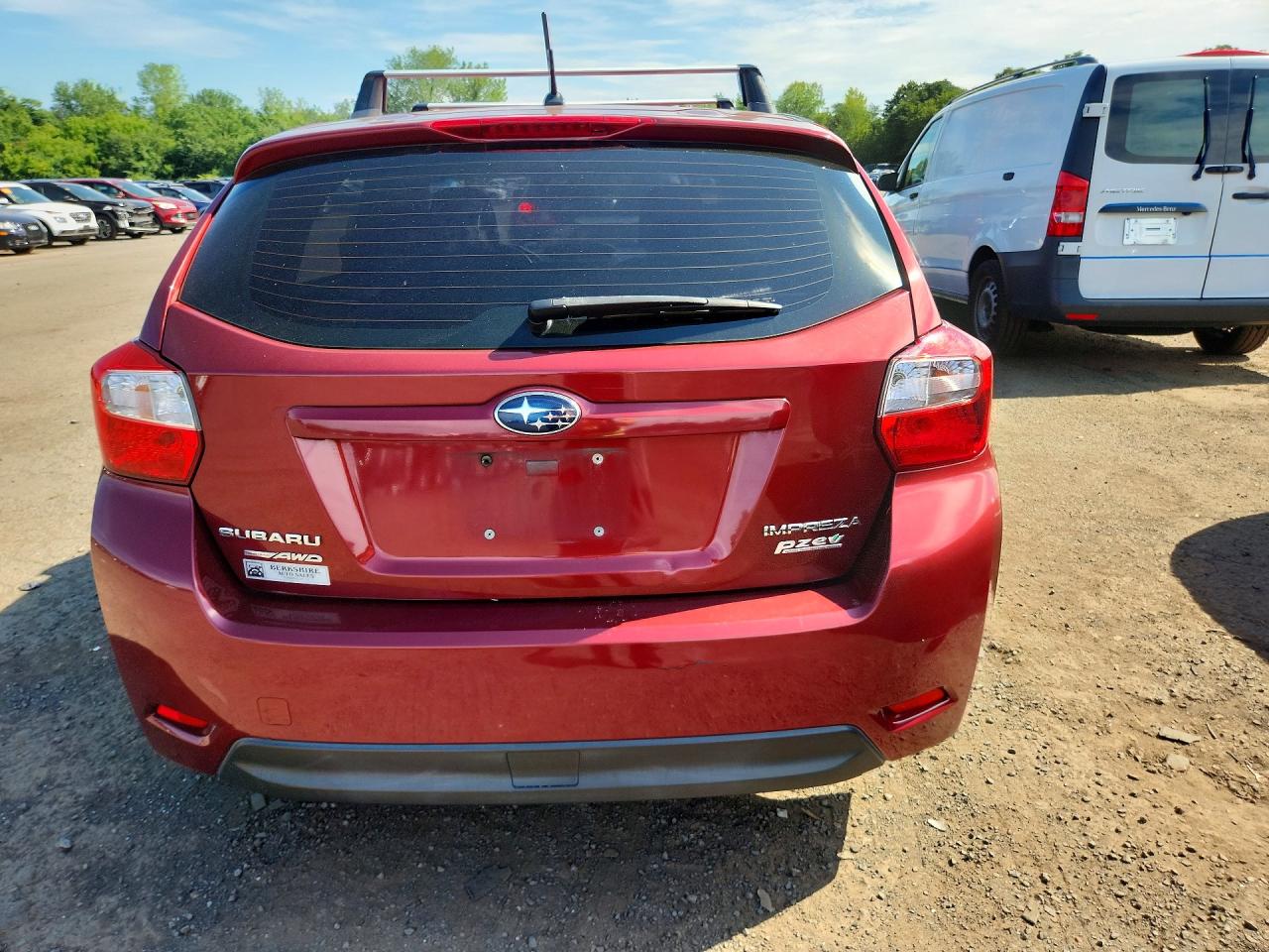 2014 Subaru Impreza Premium Red vin: JF1GPAC65E8219759
