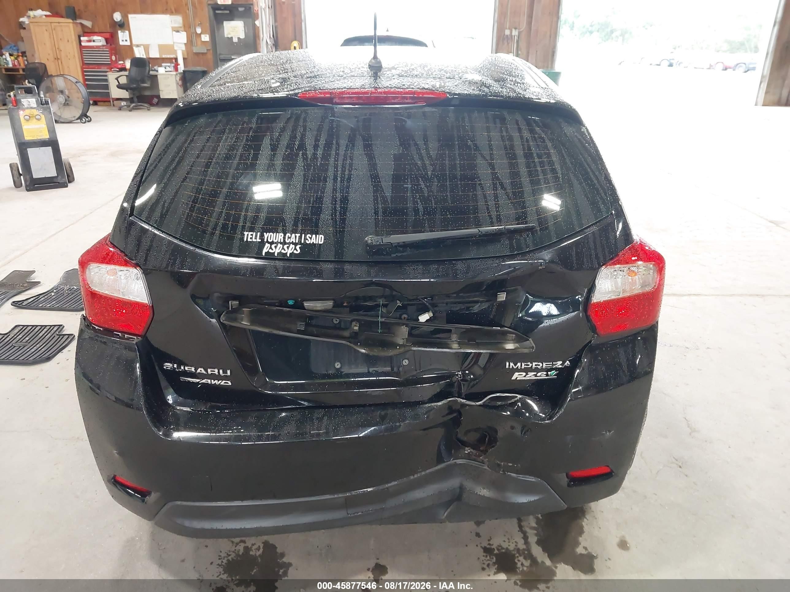 2014 Subaru Impreza 2.0i Premium Black vin: JF1GPAC65E8248792