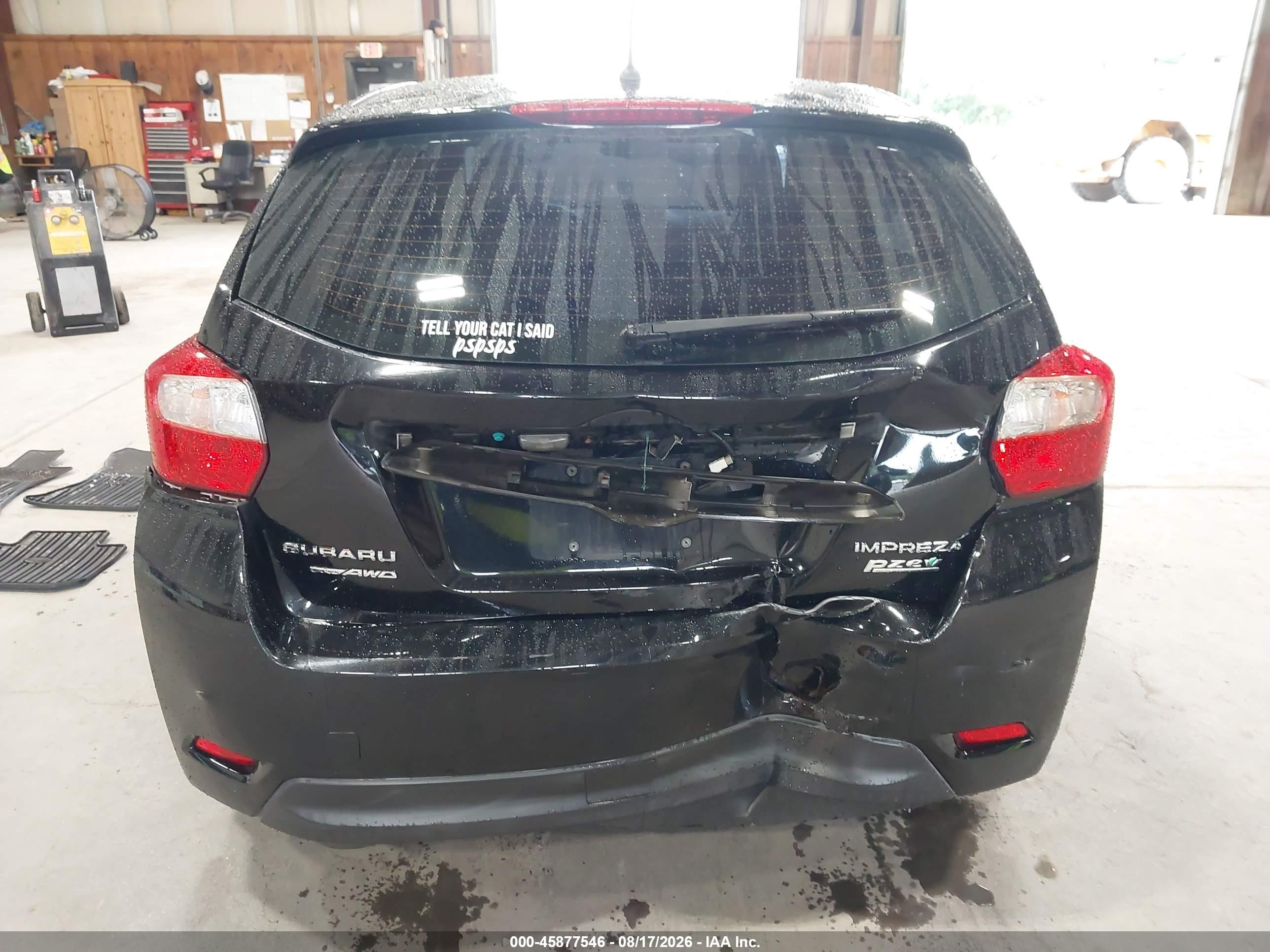 2014 Subaru Impreza 2.0i Premium Black vin: JF1GPAC65E8248792