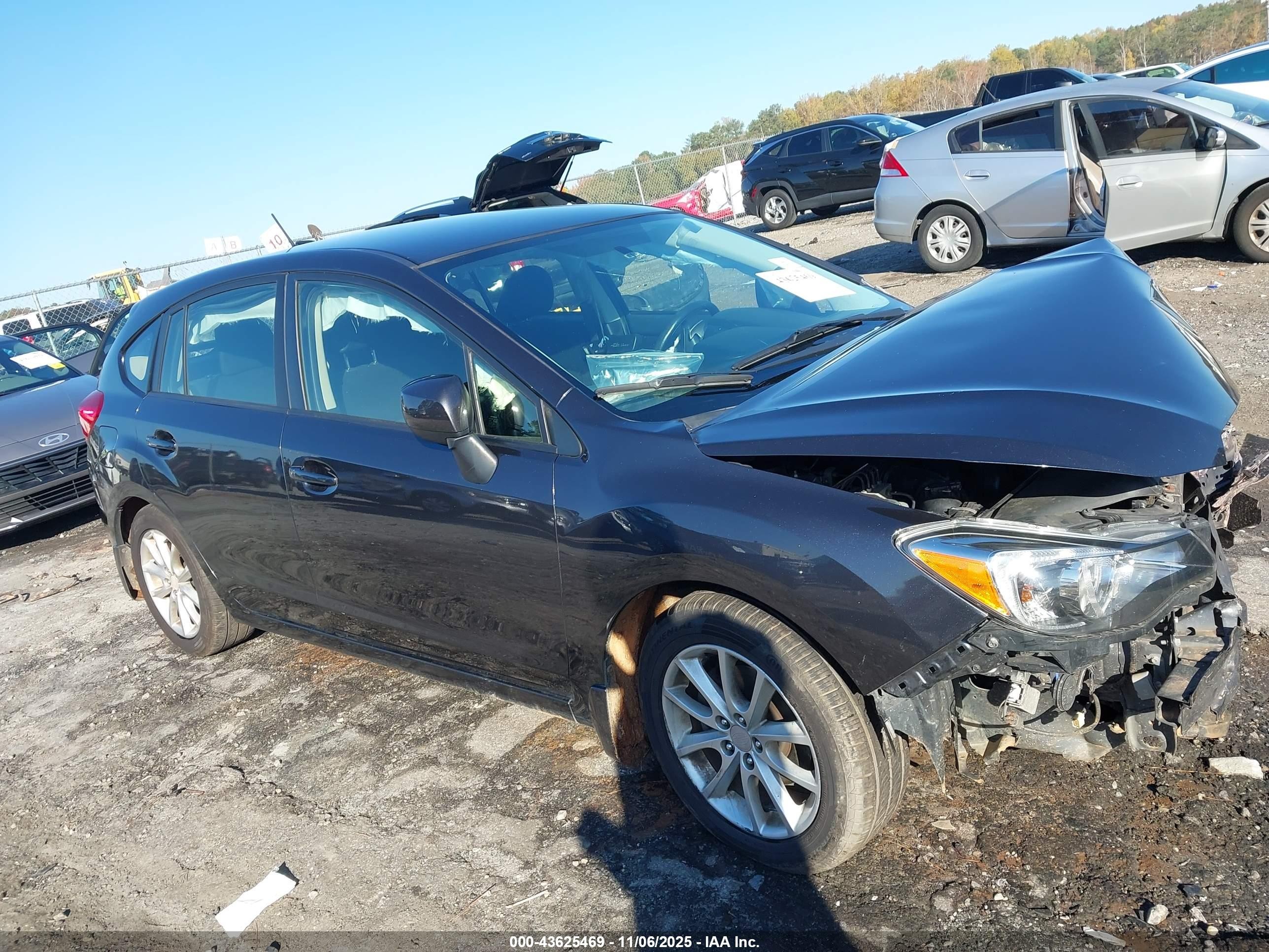 2014 Subaru Impreza 2.0i Premium Gray vin: JF1GPAC65EH330800