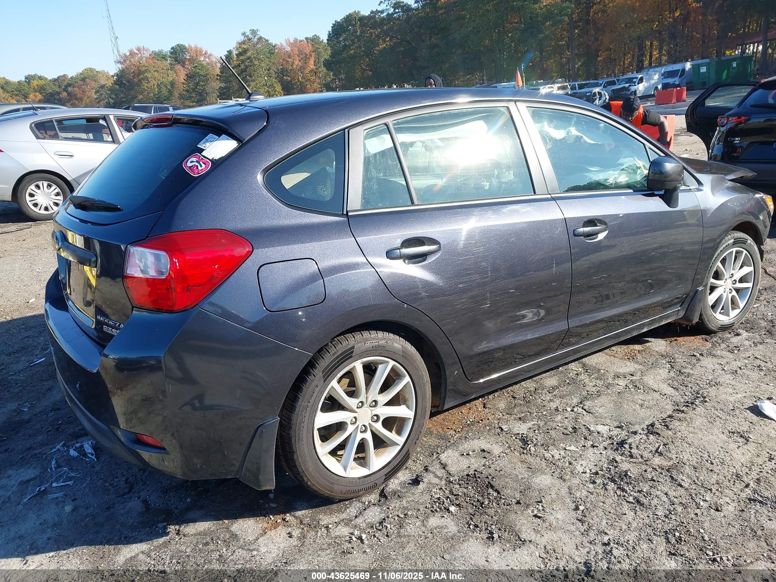 2014 Subaru Impreza 2.0i Premium Gray vin: JF1GPAC65EH330800