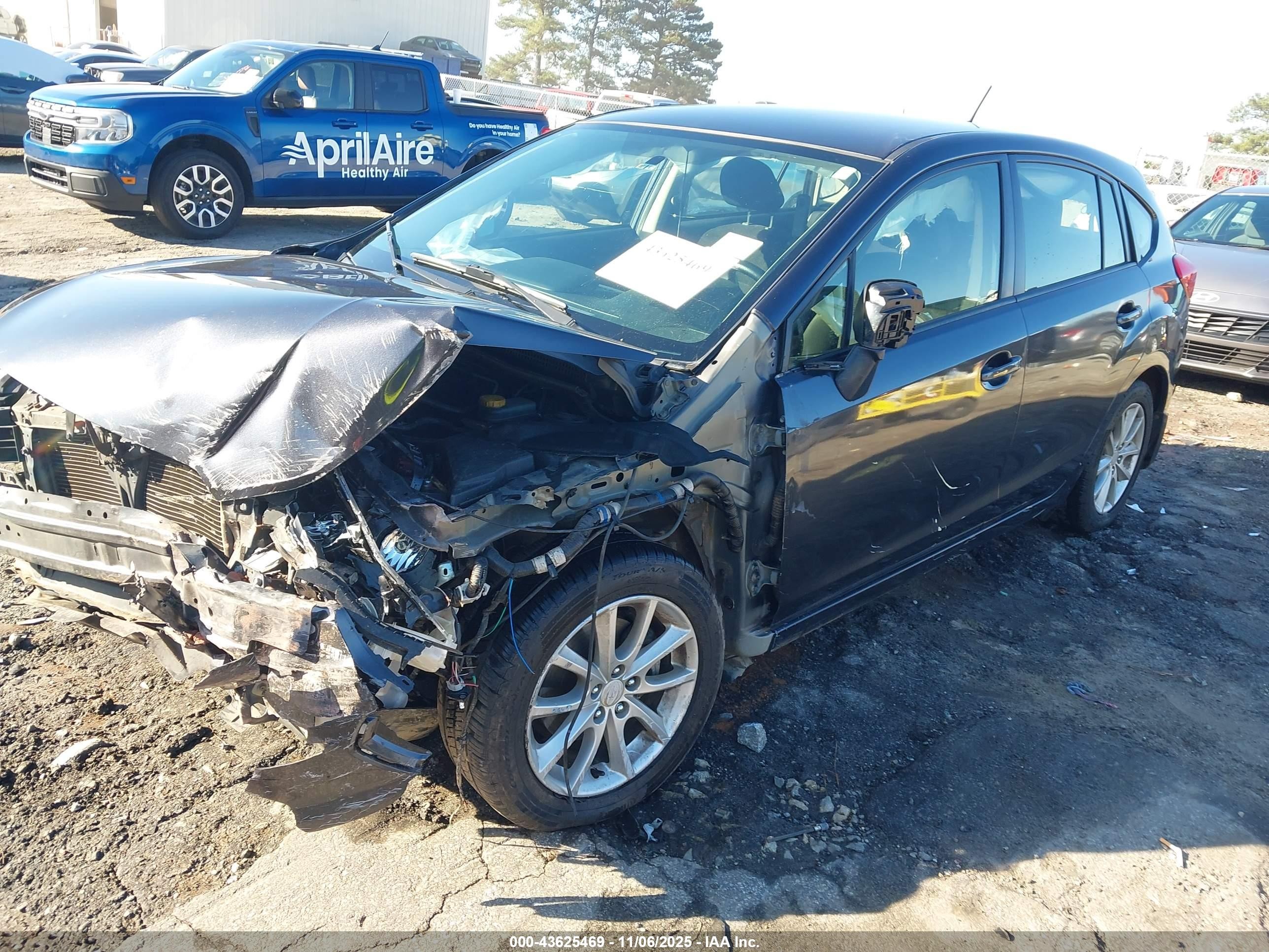 2014 Subaru Impreza 2.0i Premium Gray vin: JF1GPAC65EH330800