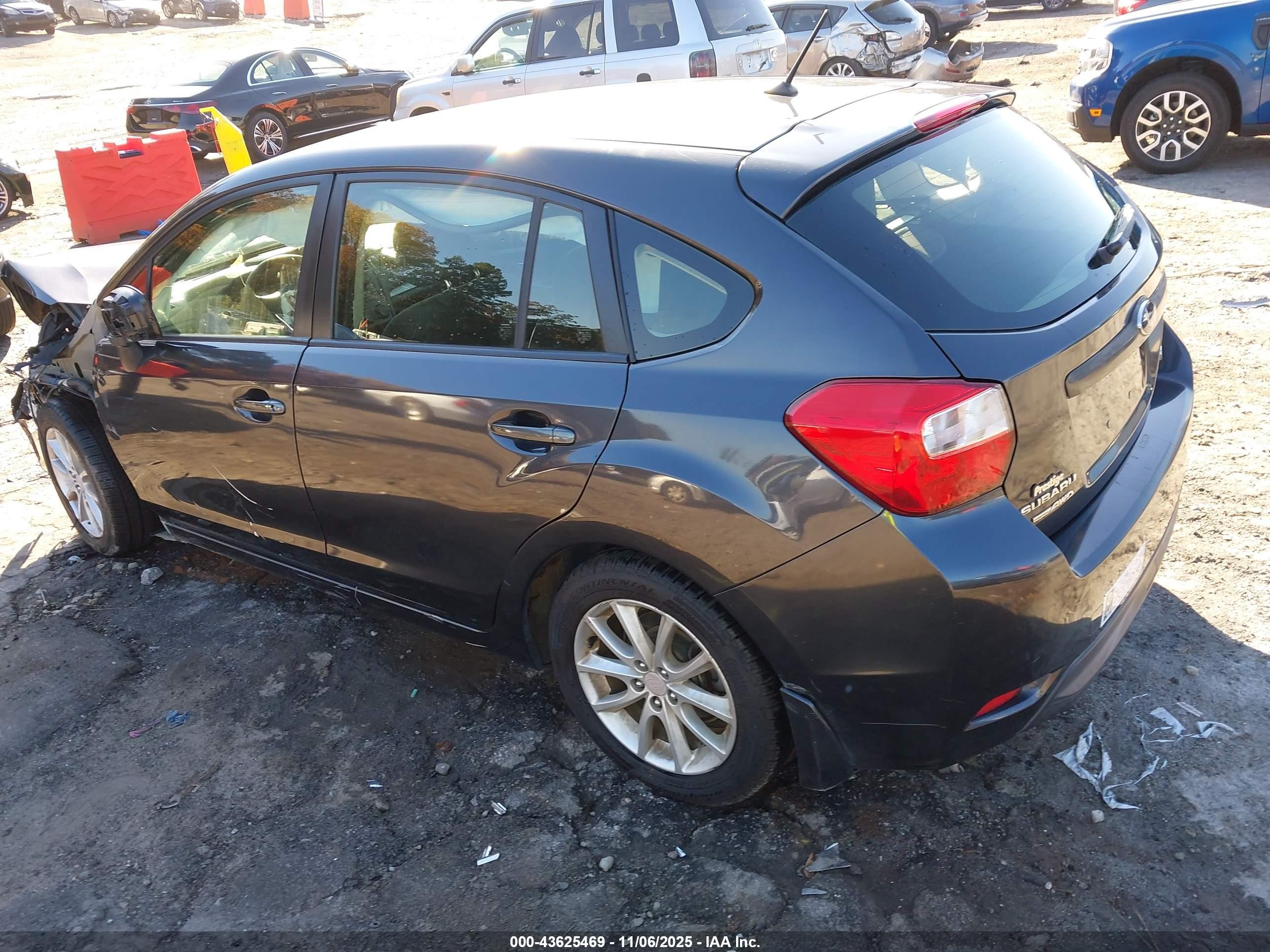 2014 Subaru Impreza 2.0i Premium Gray vin: JF1GPAC65EH330800