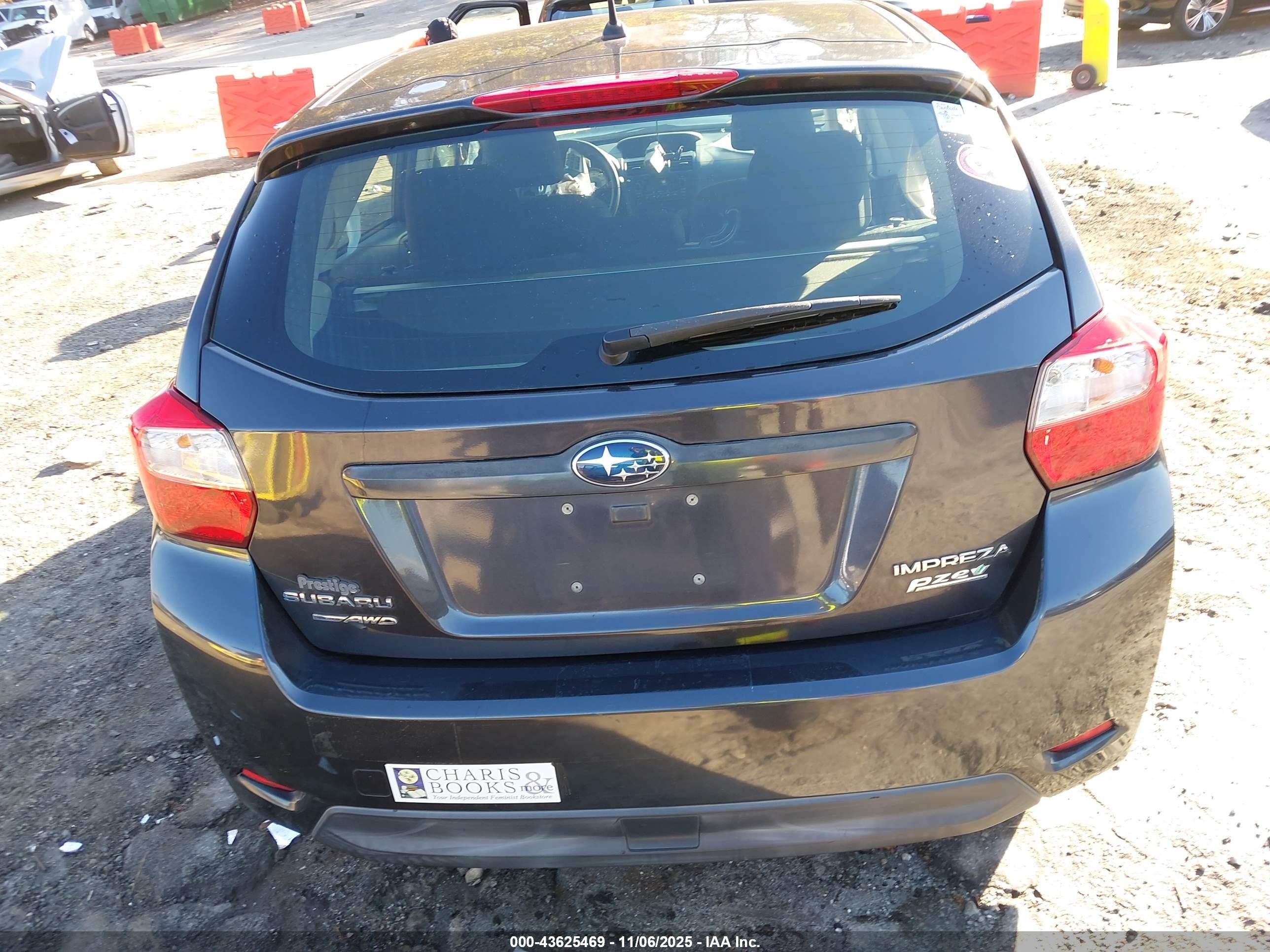 2014 Subaru Impreza 2.0i Premium Gray vin: JF1GPAC65EH330800