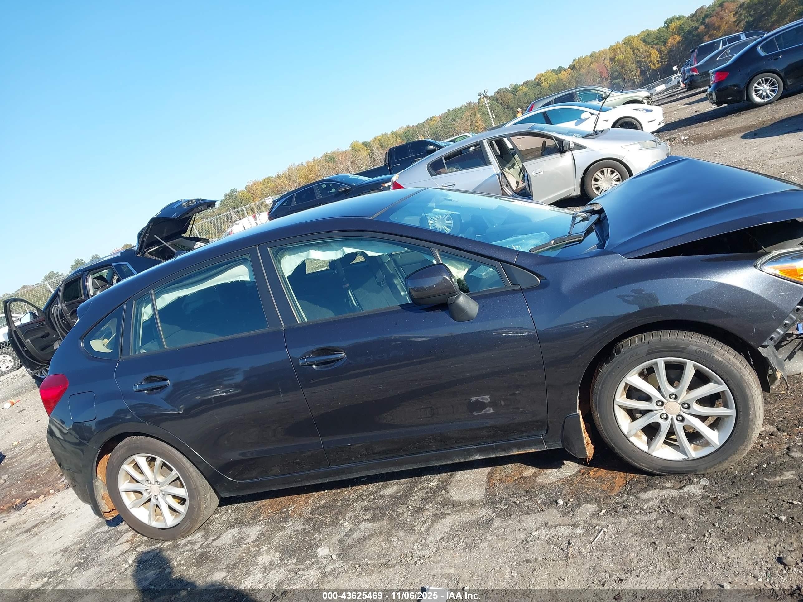 2014 Subaru Impreza 2.0i Premium Gray vin: JF1GPAC65EH330800