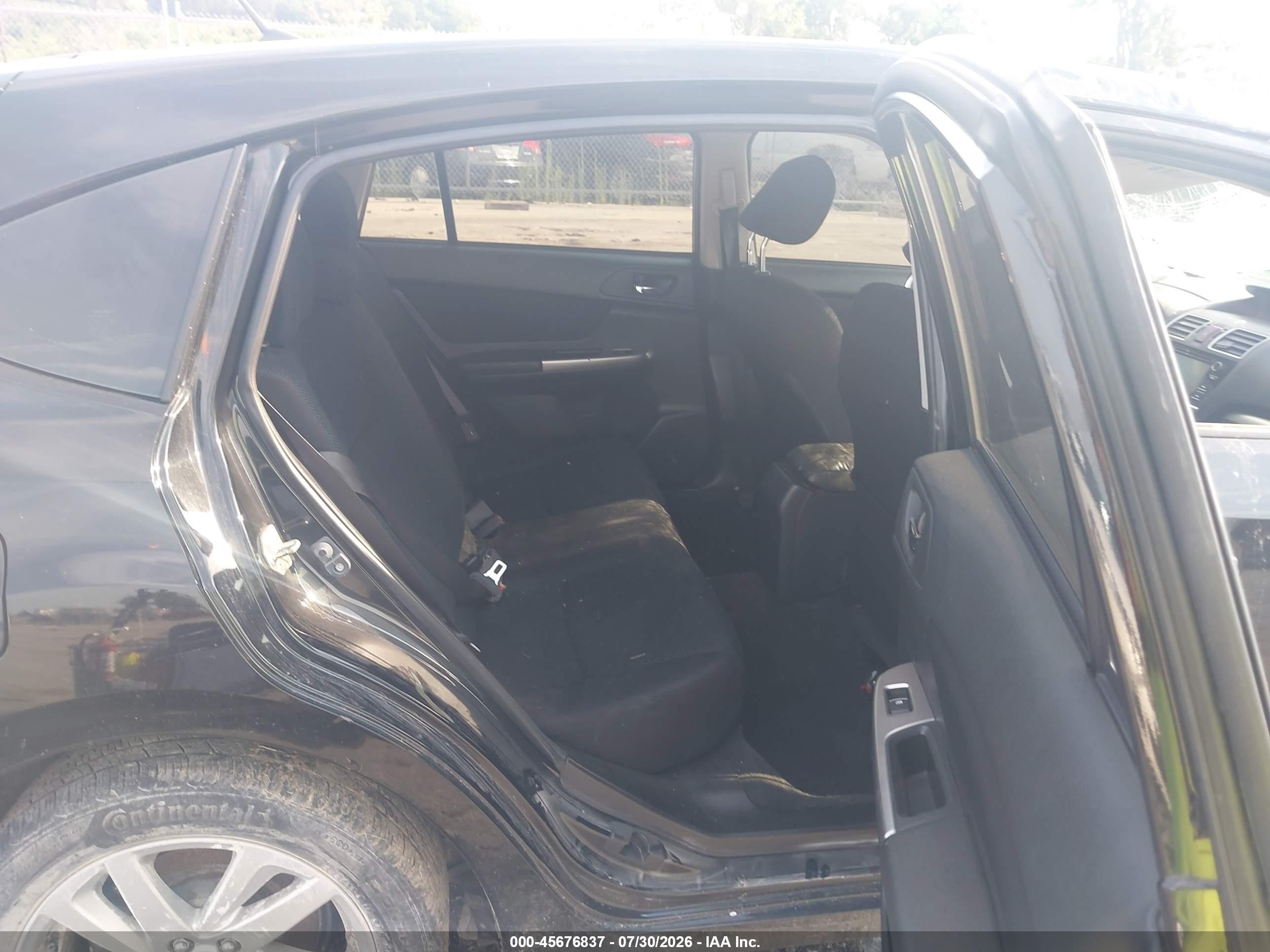 2015 Subaru Impreza 2.0i Premium Black vin: JF1GPAC65F8307485