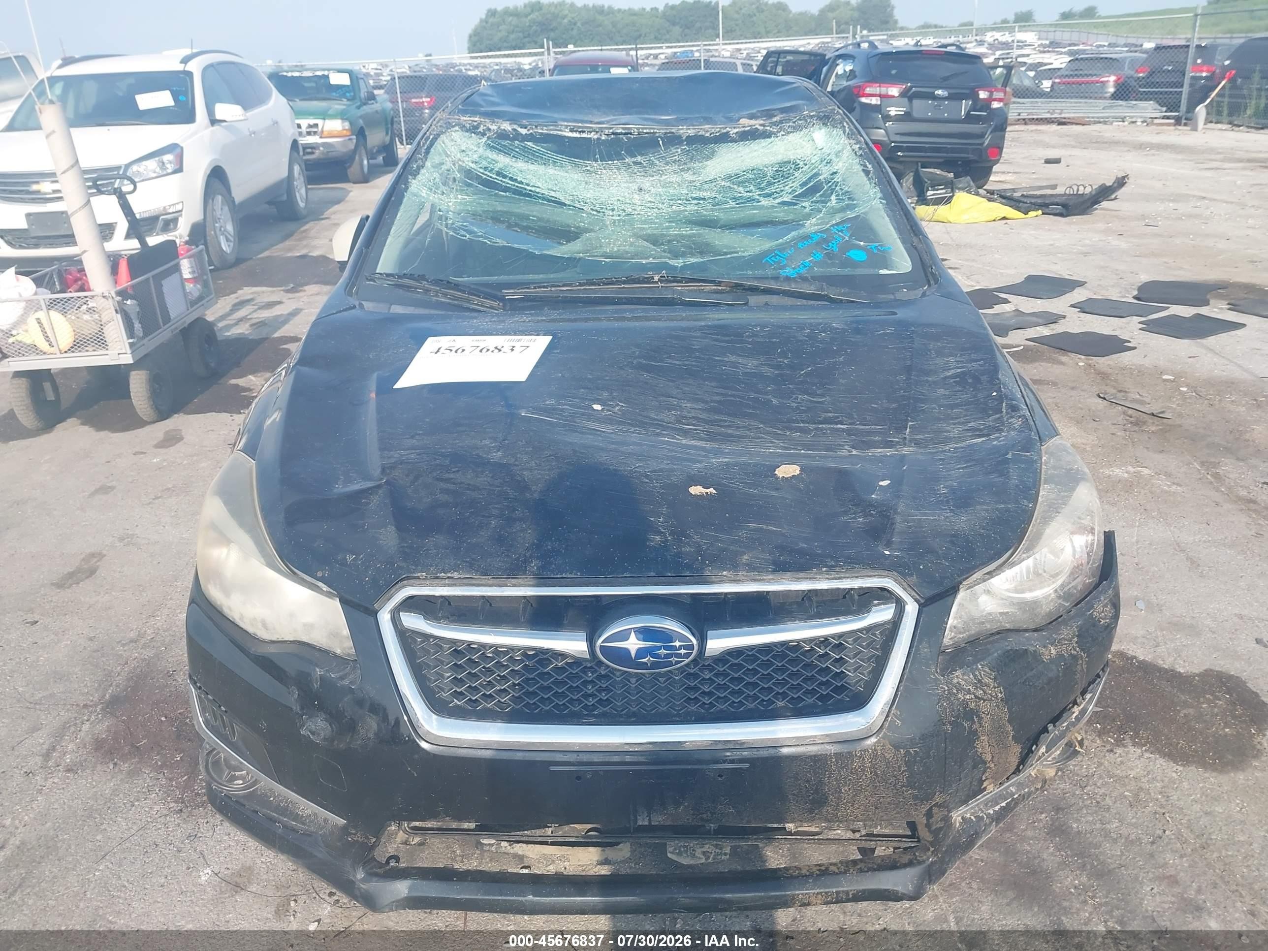 2015 Subaru Impreza 2.0i Premium Black vin: JF1GPAC65F8307485