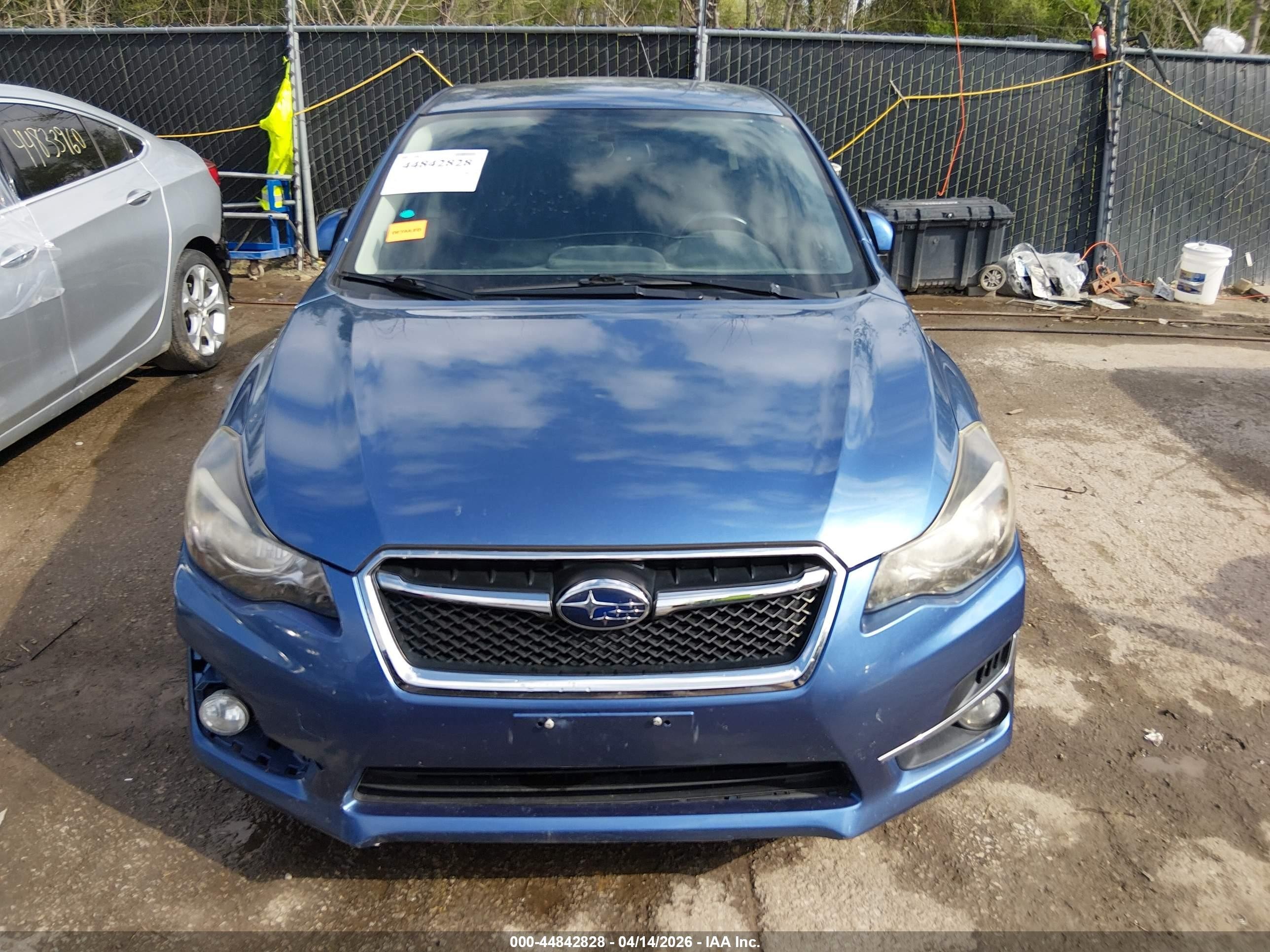 2015 Subaru Impreza 2.0i Premium Синий vin: JF1GPAC65F8312931