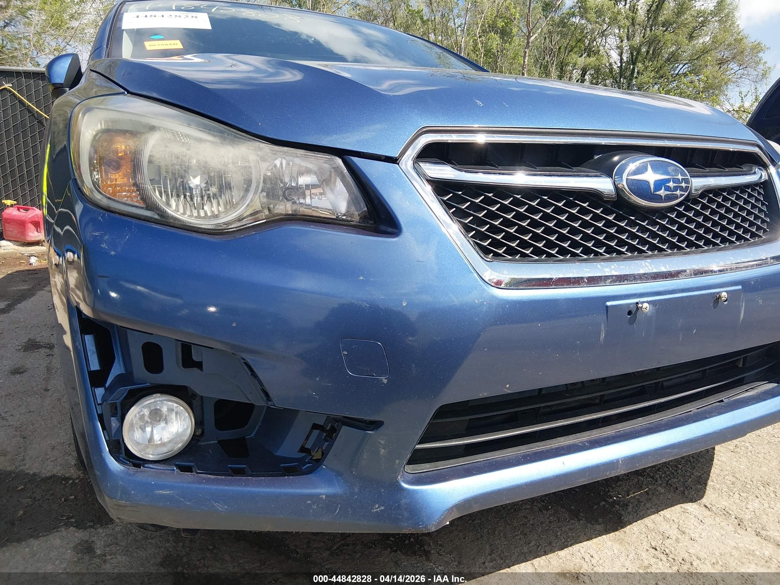2015 Subaru Impreza 2.0i Premium Синий vin: JF1GPAC65F8312931