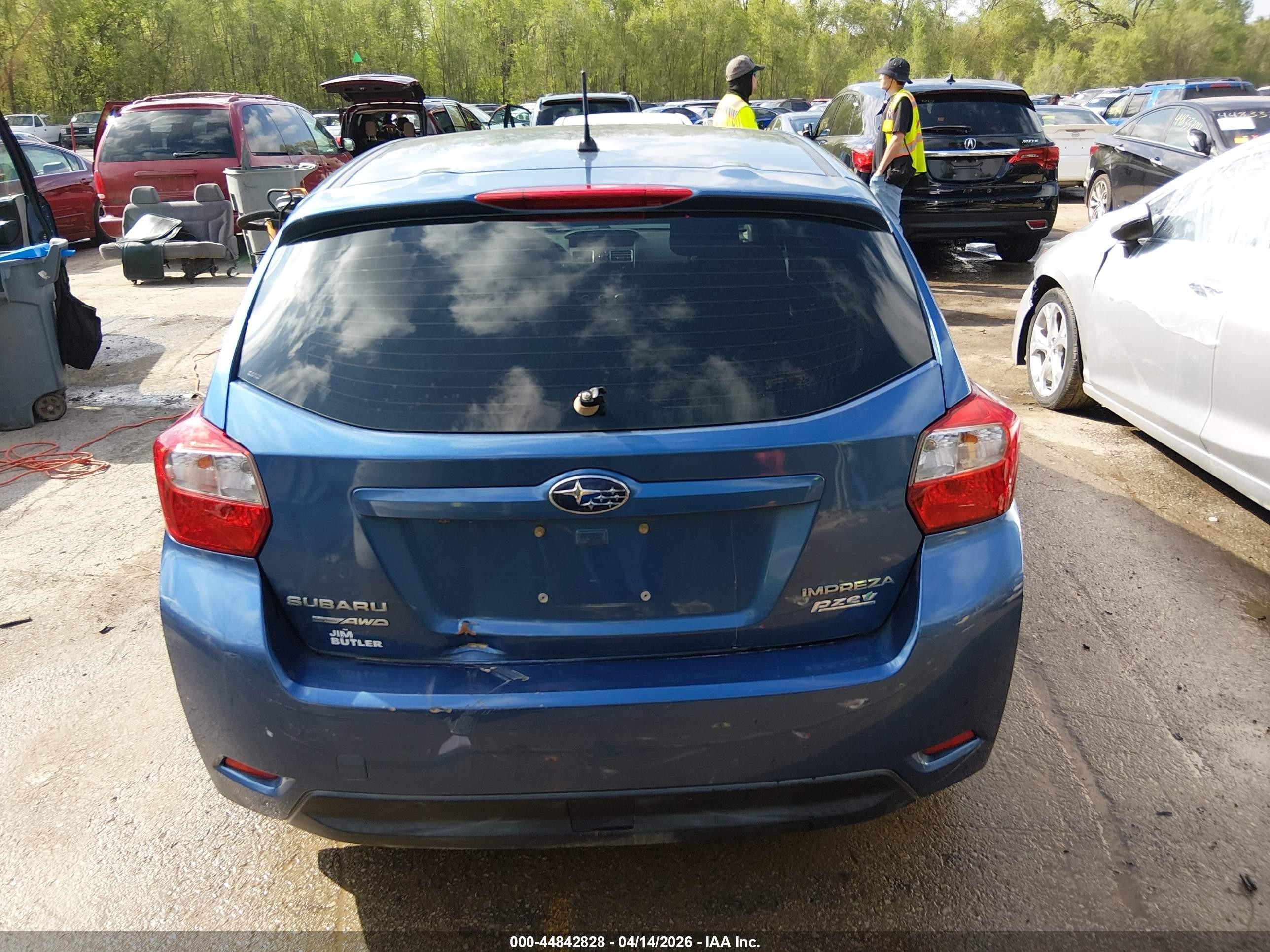 2015 Subaru Impreza 2.0i Premium Синий vin: JF1GPAC65F8312931
