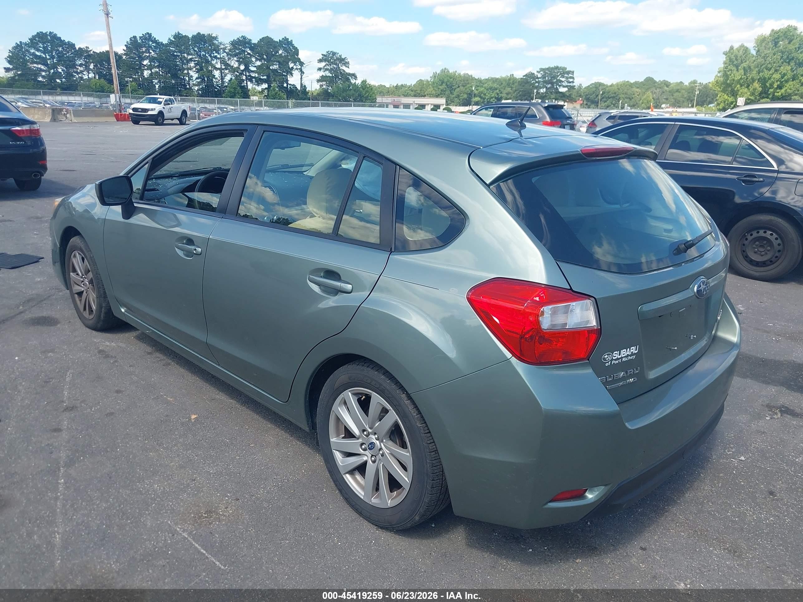 2015 Subaru Impreza 2.0i Premium Teal vin: JF1GPAC65FH242587