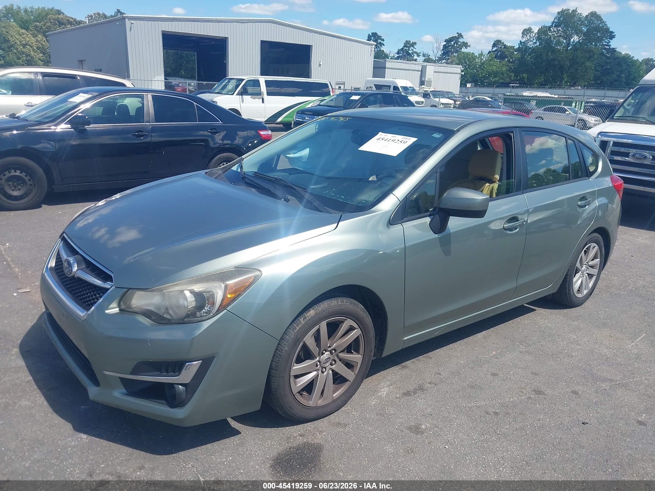 2015 Subaru Impreza 2.0i Premium Teal vin: JF1GPAC65FH242587