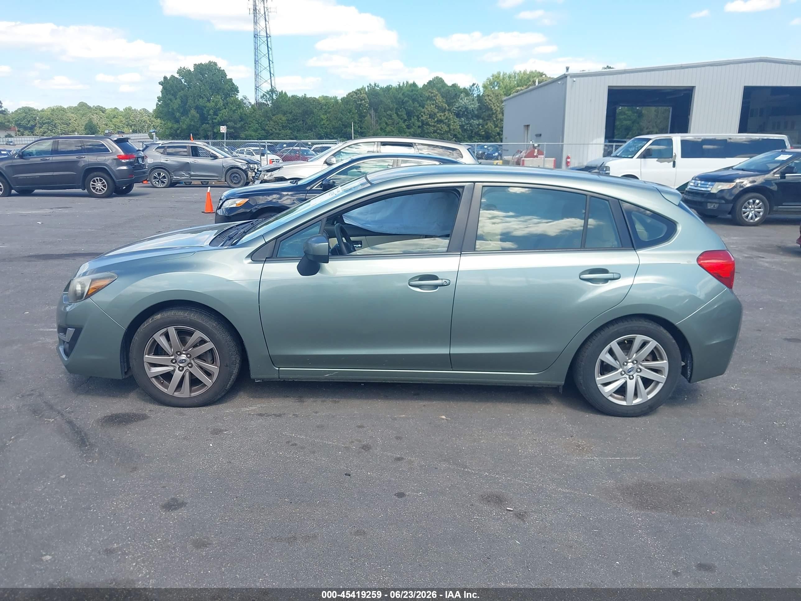2015 Subaru Impreza 2.0i Premium Teal vin: JF1GPAC65FH242587