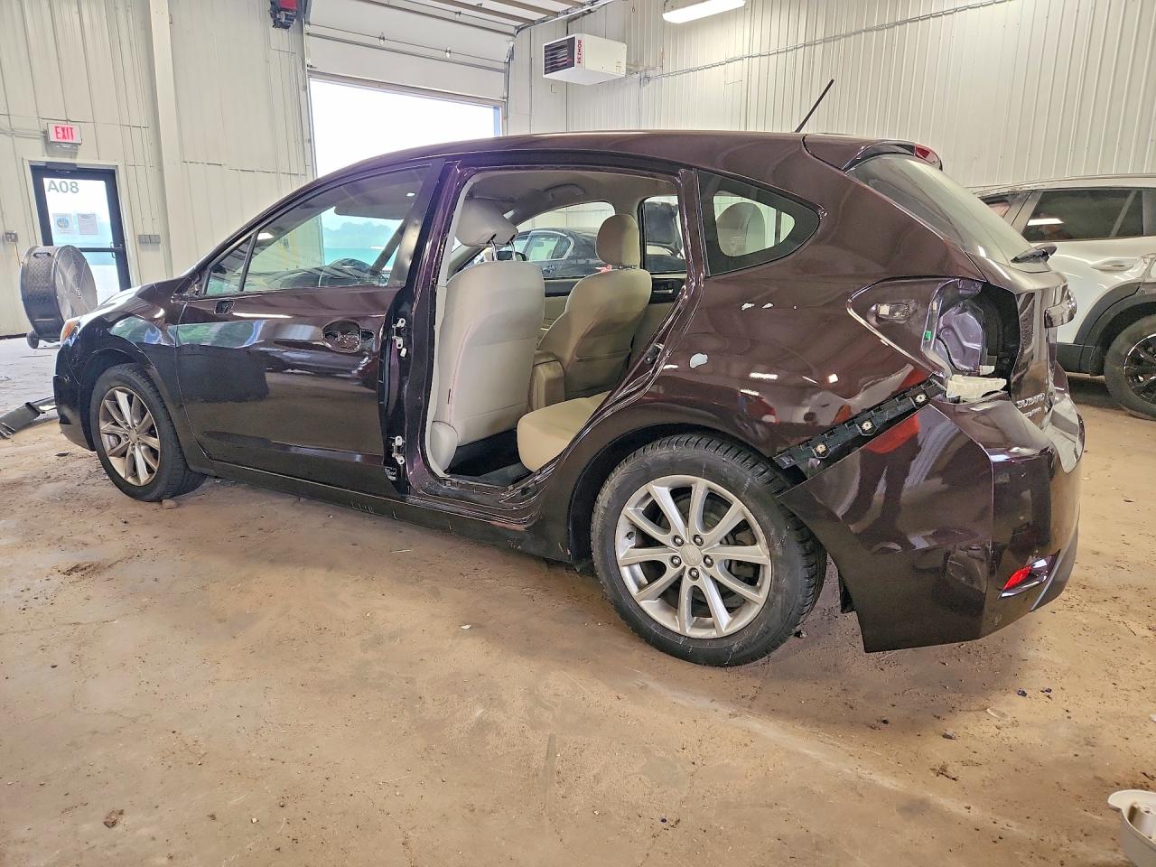 2013 Subaru Impreza Premium Maroon vin: JF1GPAC66D2888883