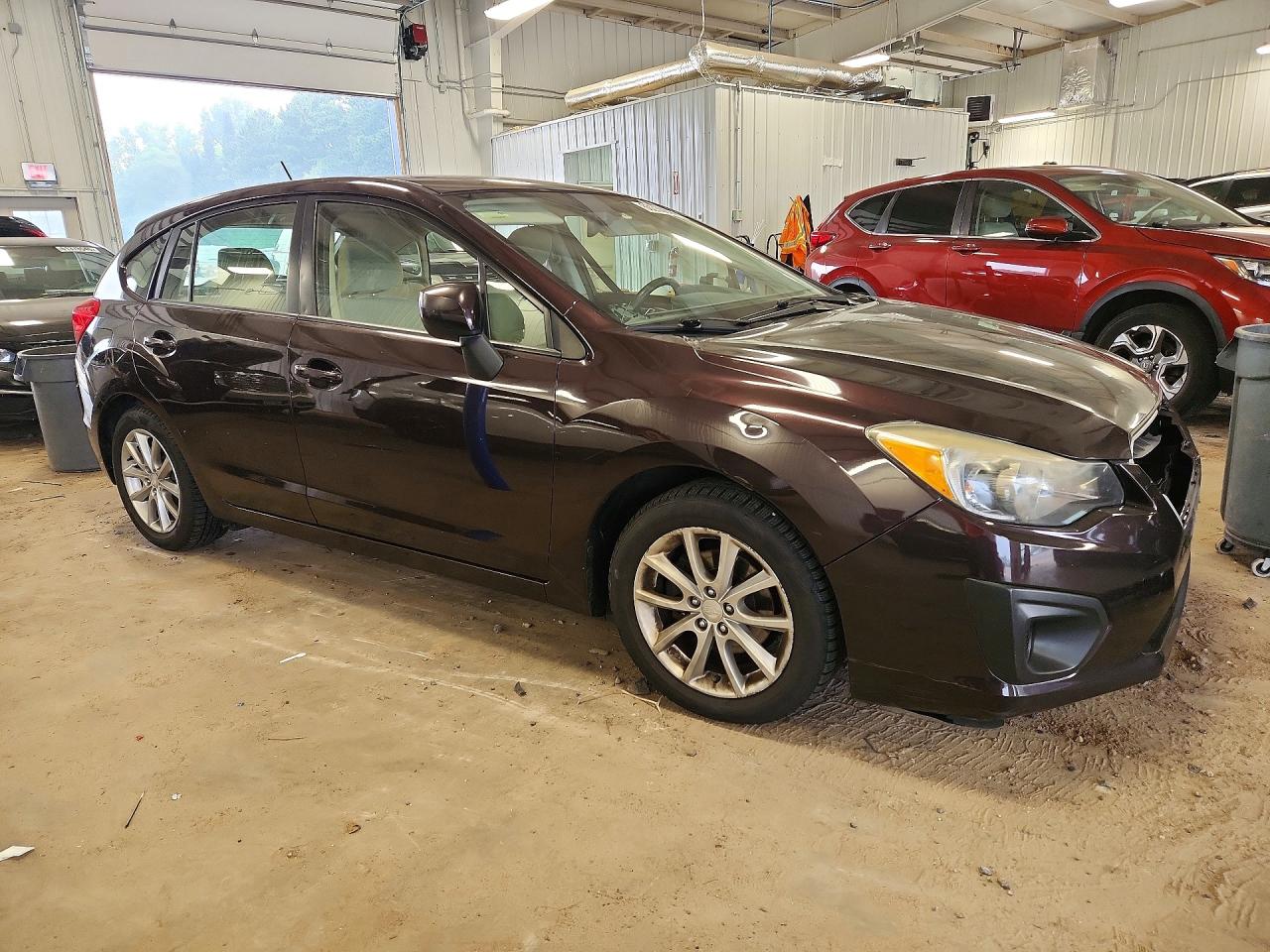 2013 Subaru Impreza Premium Maroon vin: JF1GPAC66D2888883