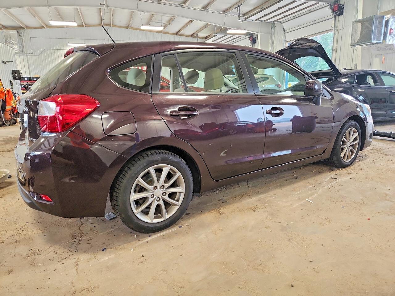 2013 Subaru Impreza Premium Maroon vin: JF1GPAC66D2888883