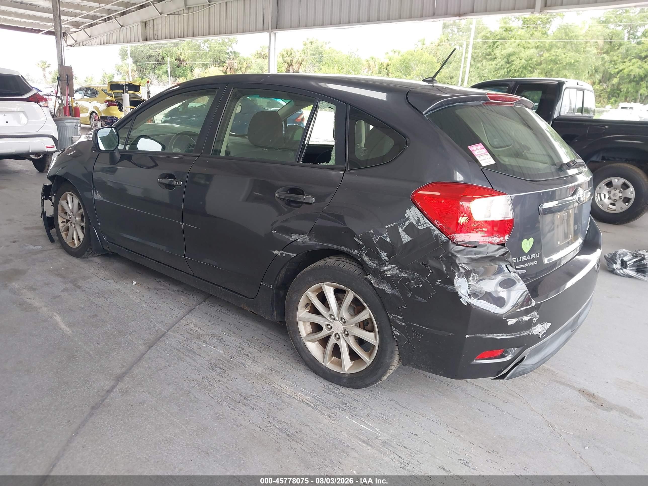 2013 Subaru Impreza 2.0i Premium Black vin: JF1GPAC66DH823111