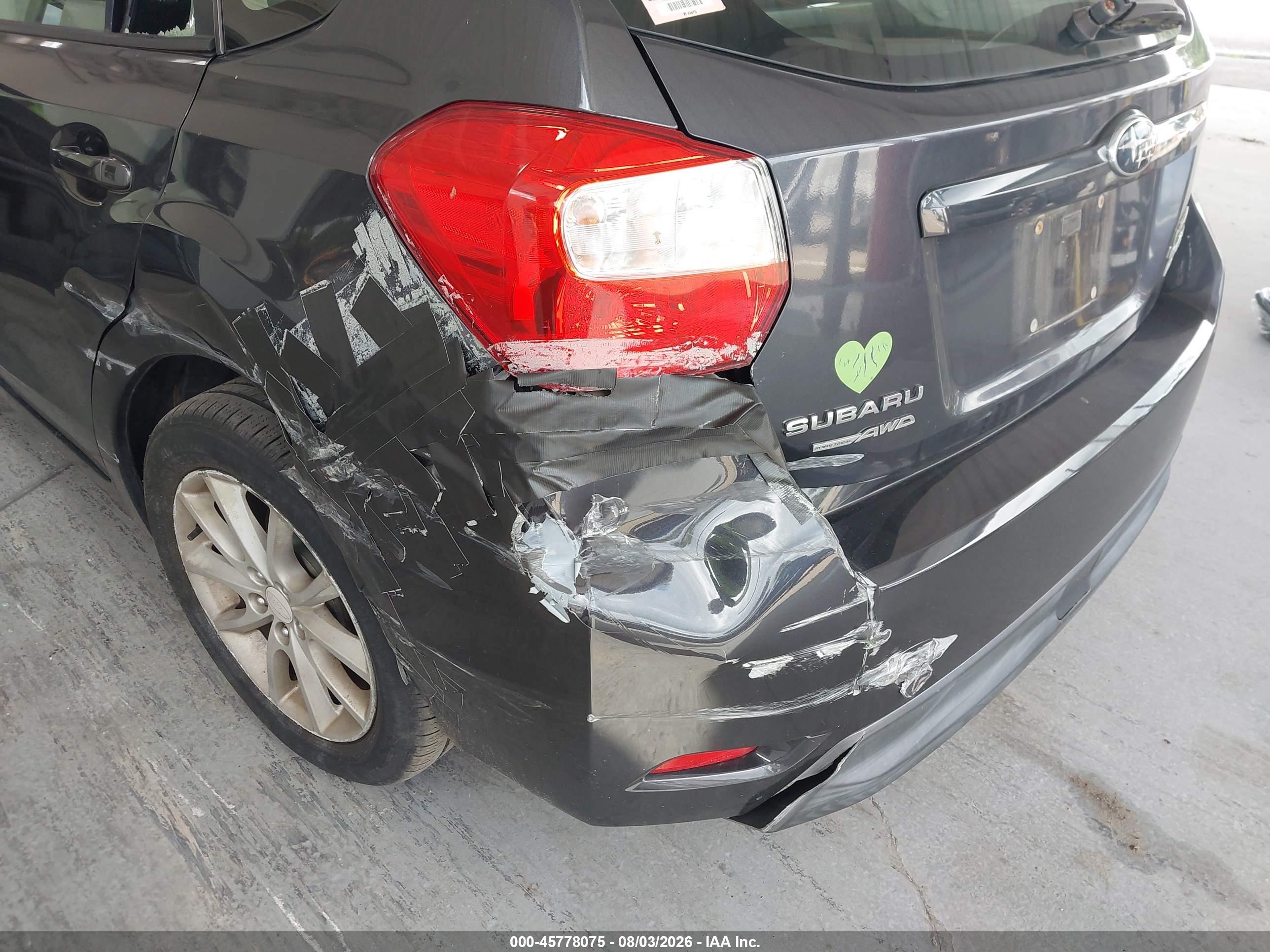 2013 Subaru Impreza 2.0i Premium Black vin: JF1GPAC66DH823111